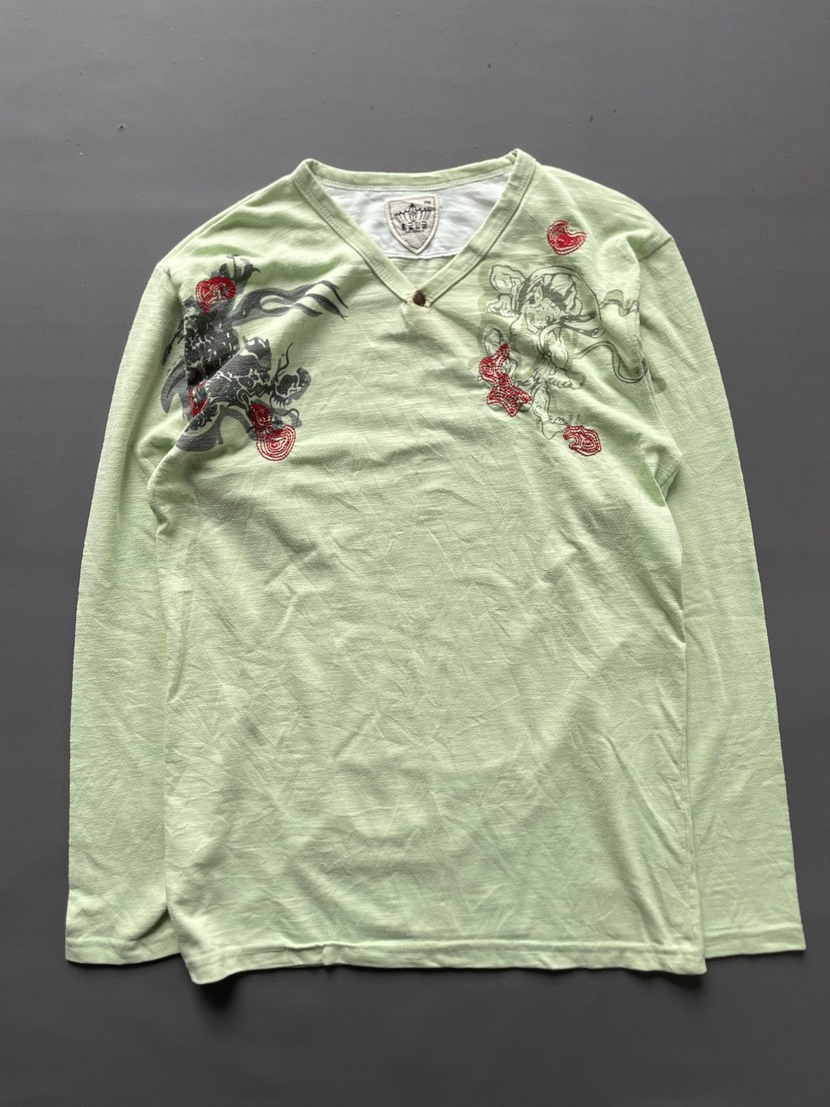 Japanese Brand Japanese Souvenir Sukajan Traditional Longsleeve Poem Lgb Size US M / EU 48-50 / 2 - 1 Thumbnail
