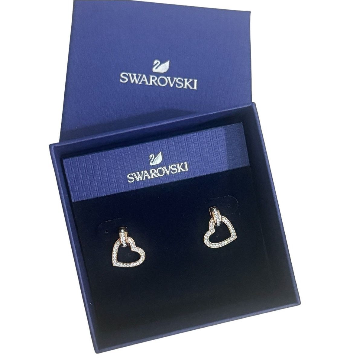 Swarovski Swarovski earrings, Heart, White Rose gold-tone plated Size ONE SIZE - 1 Thumbnail
