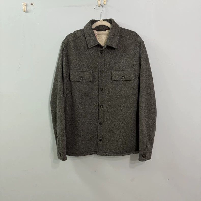 Loro Piana LORO PIANA Gray cashmere jacket Size US M / EU 48-50 / 2 - 1 Thumbnail