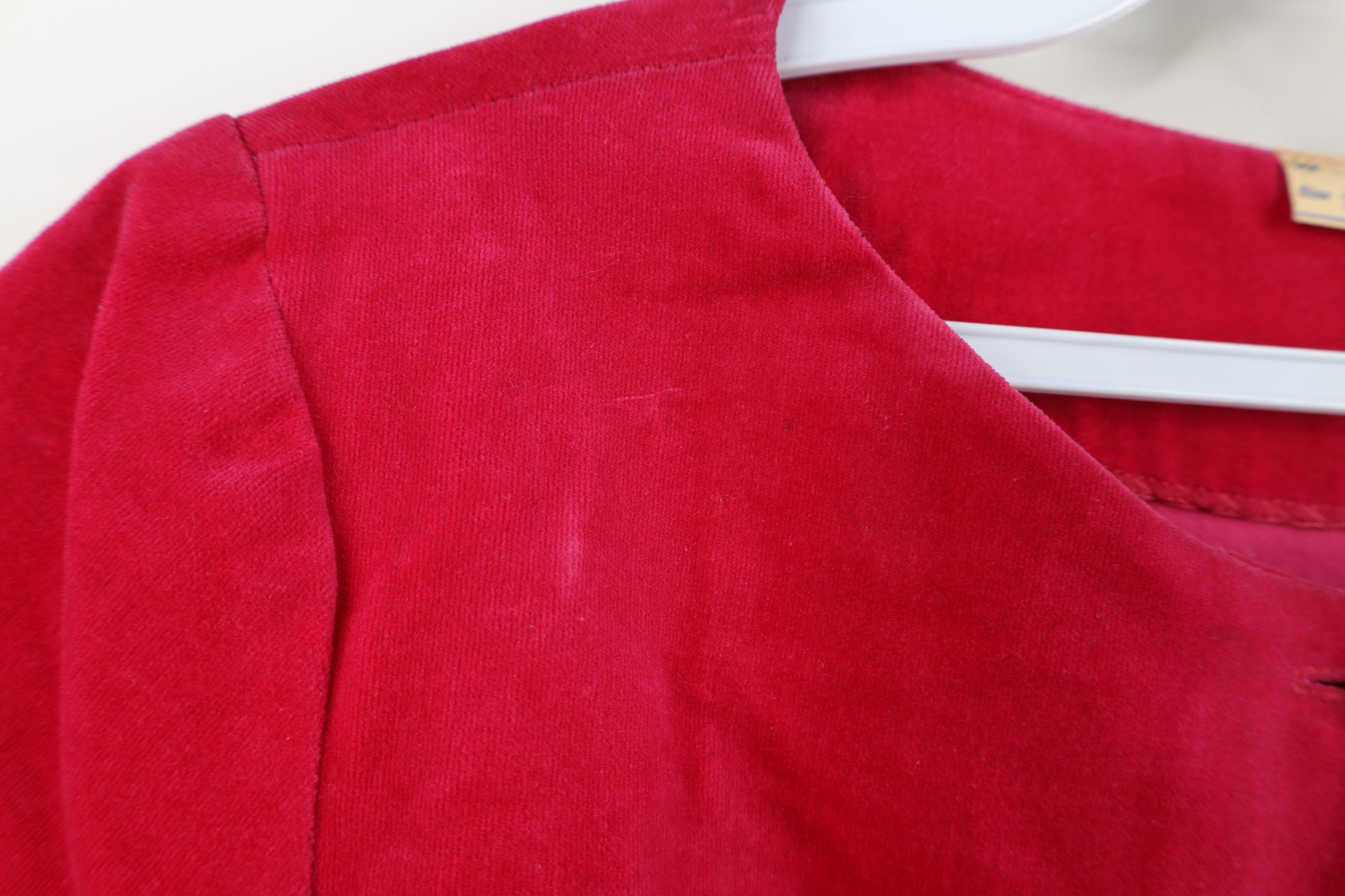 Vintage Vintage 50s Rockabilly Cropped Blazer Suit Jacket Pink USA Size L / US 10 / IT 46 - 7 Thumbnail