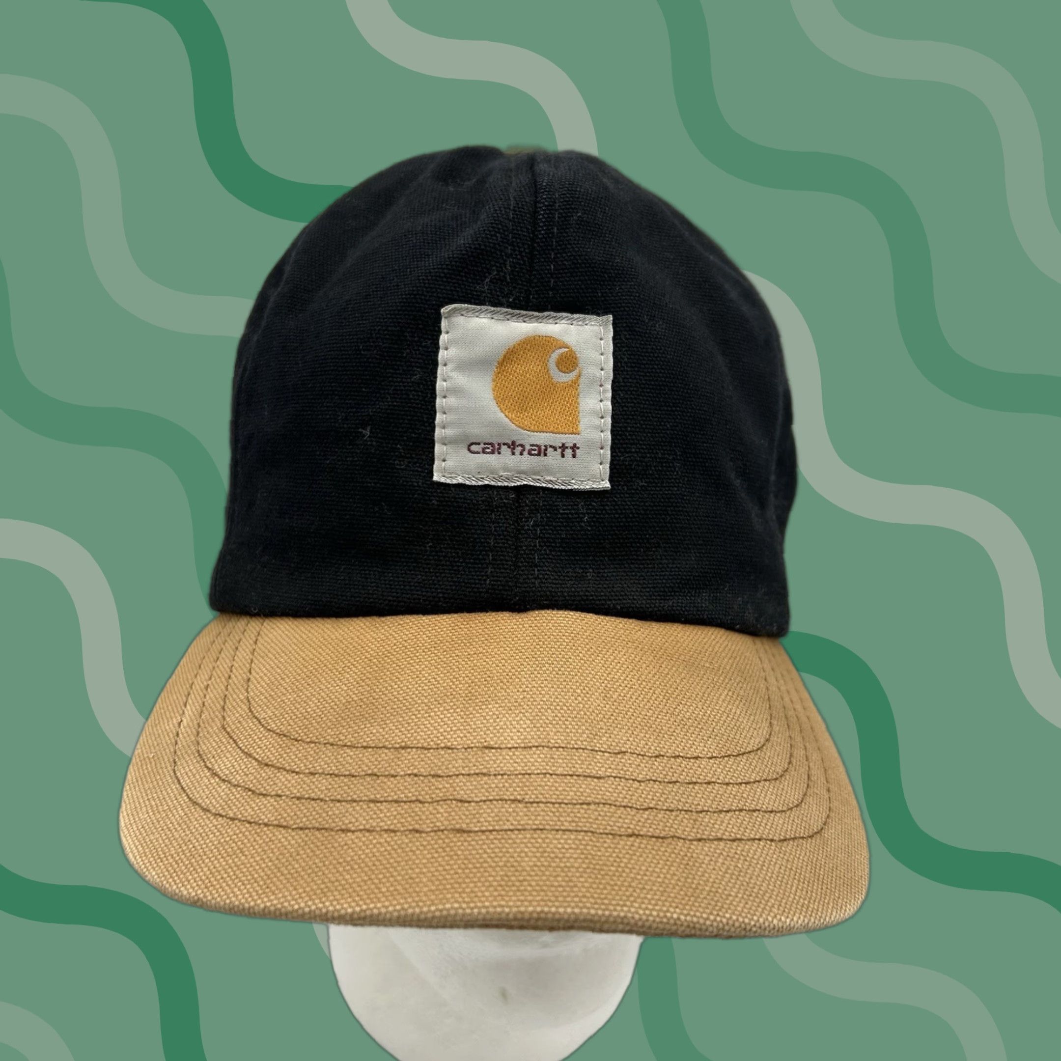 Carhartt VINTAGE Carhartt Work Hat Men Size L Black 90s Flap Hat Size ONE SIZE - 1 Thumbnail