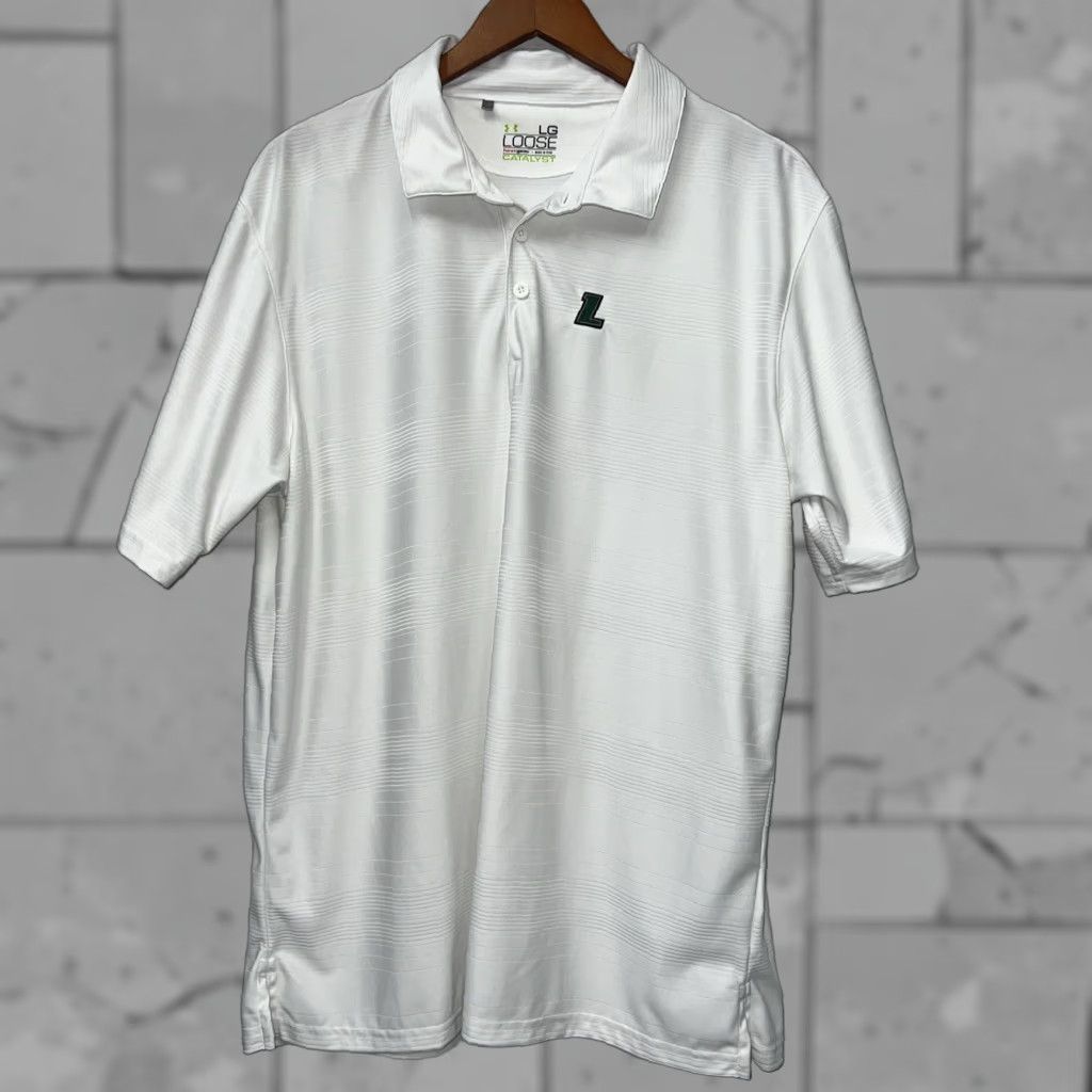 Under Armour Under Armour HeatGear Catalyst Polo Shirt Mens Size L White Polo Shirt Size US L / EU 52-54 / 3 - 1 Thumbnail