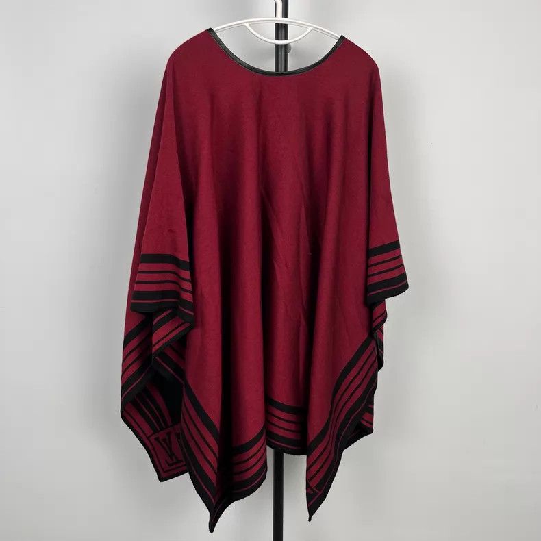 Louis Vuitton Louis Vuitton size os Red Hem Striped Cape Jacket Size US M / EU 48-50 / 2 - 2 Thumbnail