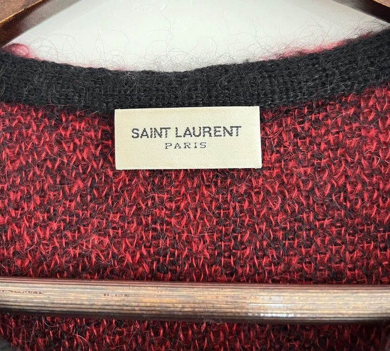 Saint Laurent Paris Saint Laurent Red Leopard Print Sweater-2507 Size US XS / EU 42 / 0 - 4 Thumbnail