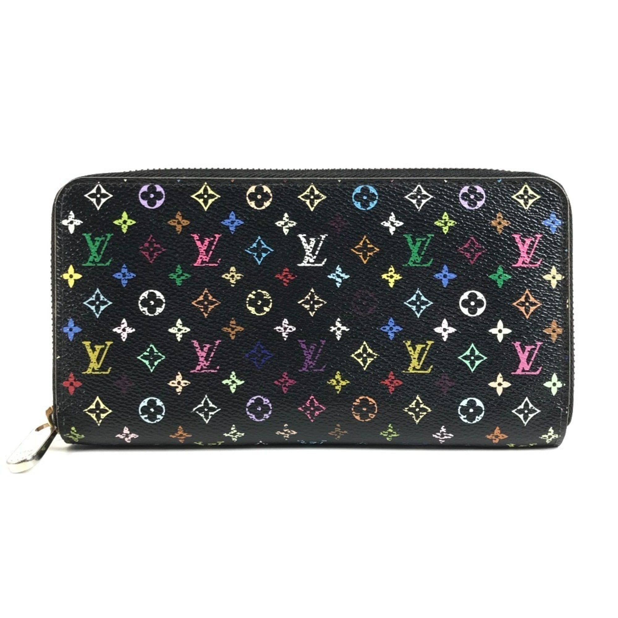 Louis Vuitton LOUIS VUITTON M60243 Monogram Multicolor Zippy Wallet Long Round Zipper Canvas Men's Women's Noir Black Size ONE SIZE - 1 Thumbnail