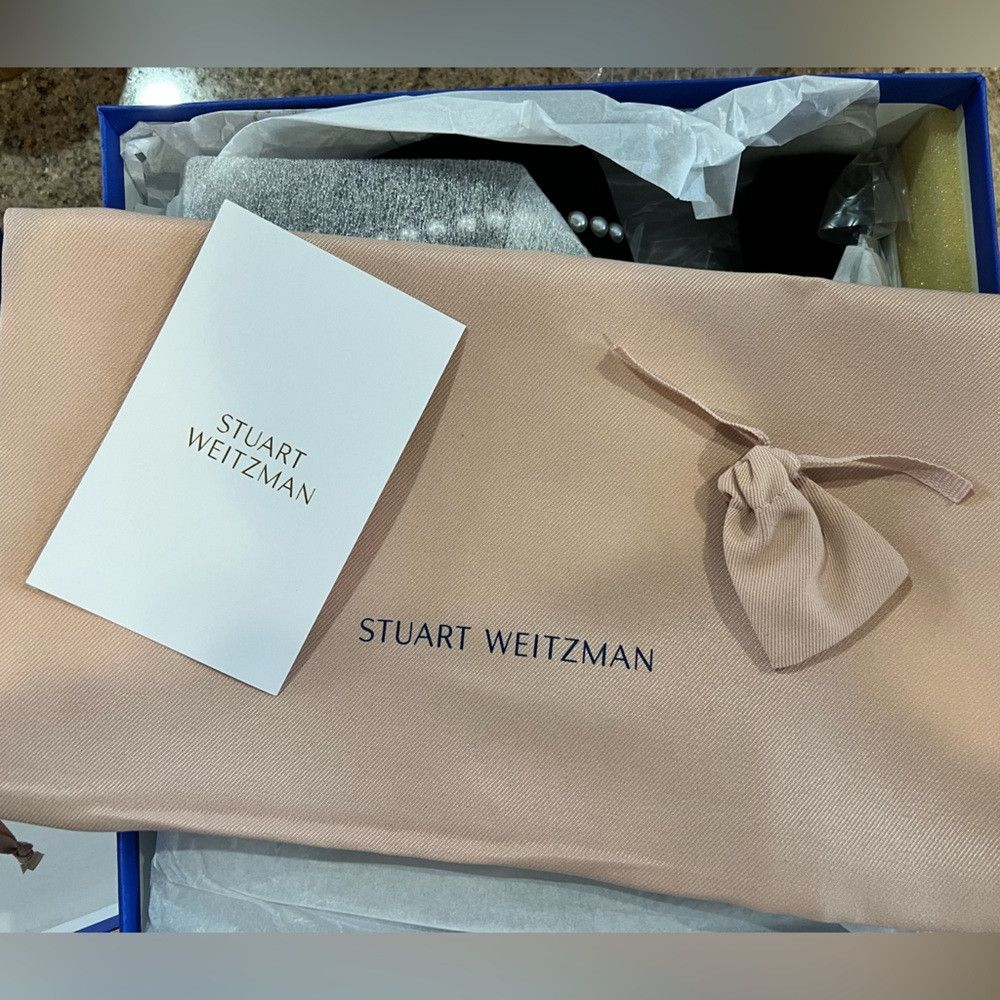 Stuart Weitzman Stuart Weitzman Skyhigh Pearl Platform Slide Mule –Black Size US 8.5 / IT 38.5 - 9 Thumbnail
