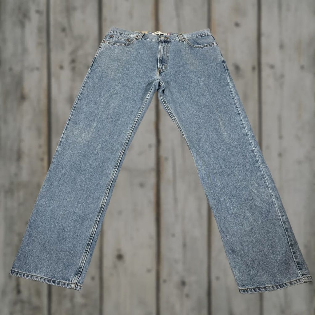 Levi's Levi's 505 Jeans Straight Regular Fit 36x32 Blue Denim Pants Mens Casual Work Cowboy Y2K Size US 36 / EU 52 - 1 Thumbnail