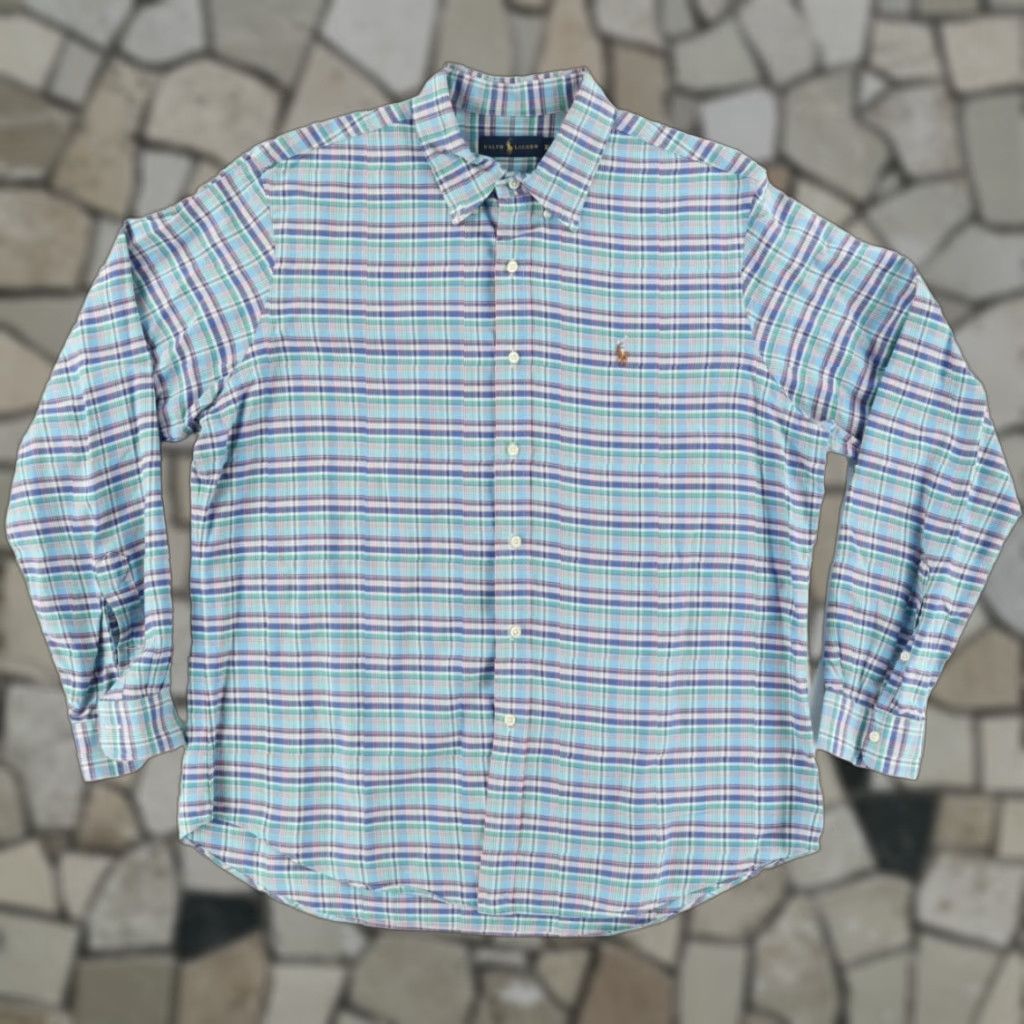 Ralph Lauren Ralph Lauren Oxford Plaid Long Sleeve Button Down Shirt Men's XL Size US XL / EU 56 / 4 - 1 Thumbnail