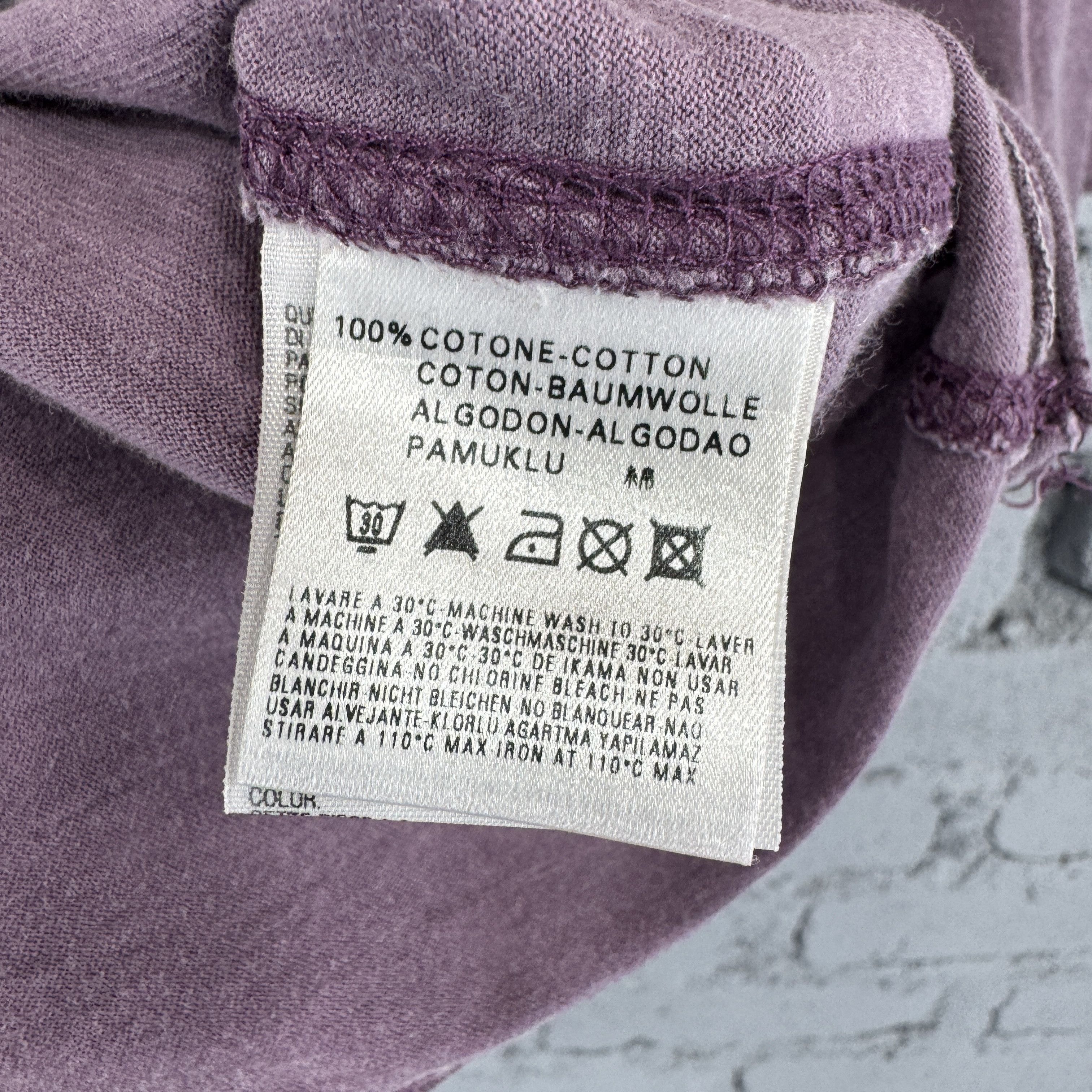 Diesel Rare Vintage Purple Diesel Sunfaded Tshirt Size L / US 10 / IT 46 - 7 Thumbnail