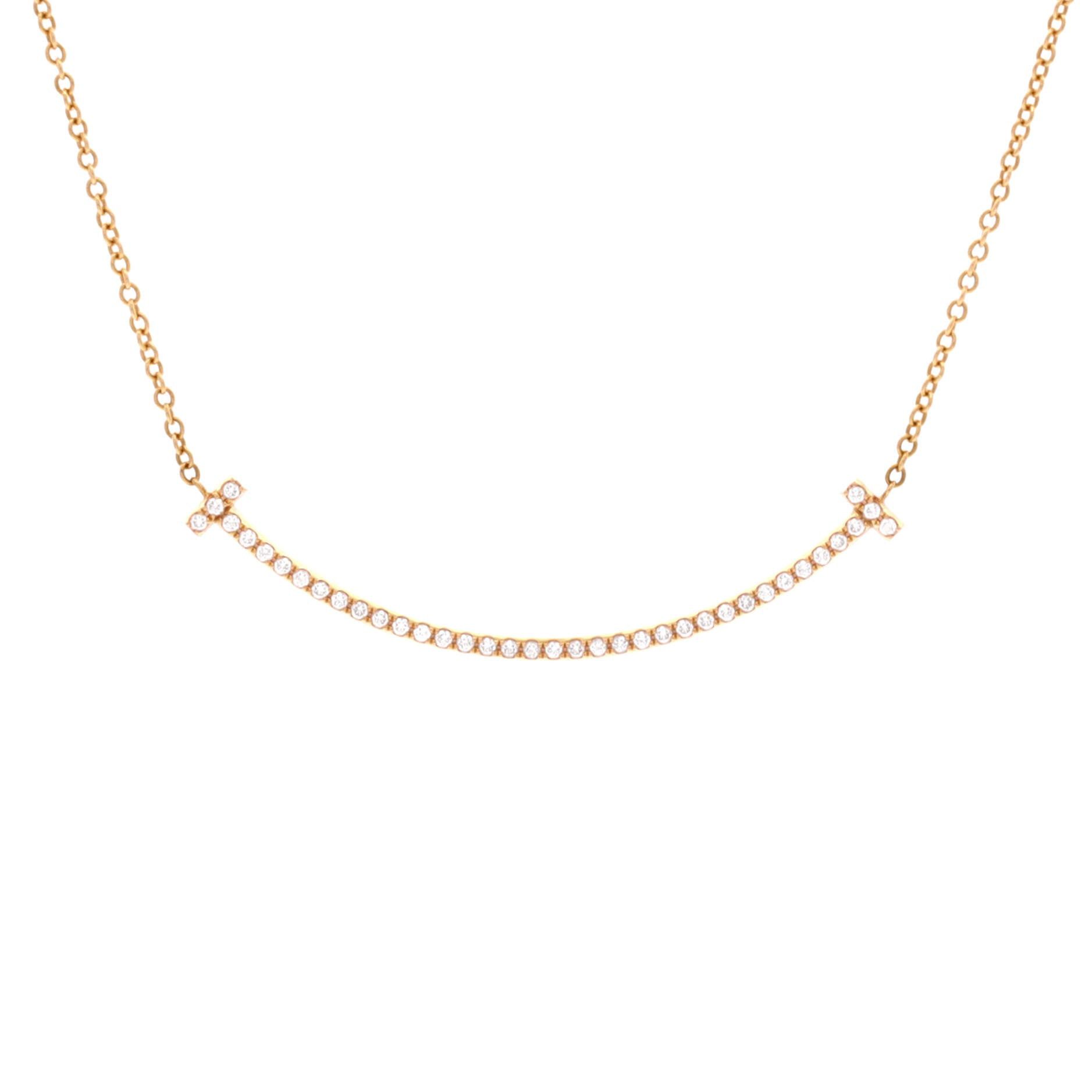 Tiffany & Co. T Smile Pendant Necklace Size ONE SIZE - 1 Thumbnail