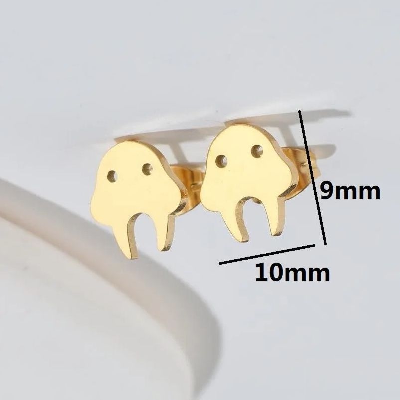 Jewelry Walrus Stud Earrings Charm Earring Gift Size ONE SIZE - 2 Thumbnail