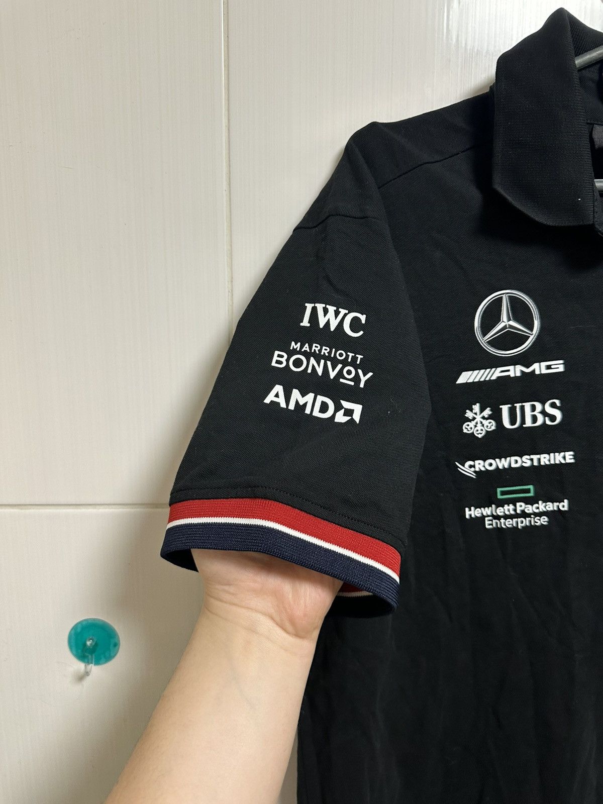 Formula 1 × Vintage Mercedes Polo Shirt AMG Petronas F1 Team Men's 2023 size XL Size US XL / EU 56 / 4 - 3 Thumbnail
