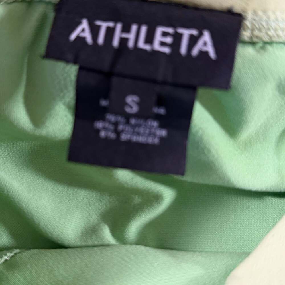 Athleta Athleta Green Athletic Skort Skirt Women's Small Zip Pocket Size 25" / US 0 / IT 36 - 6 Thumbnail
