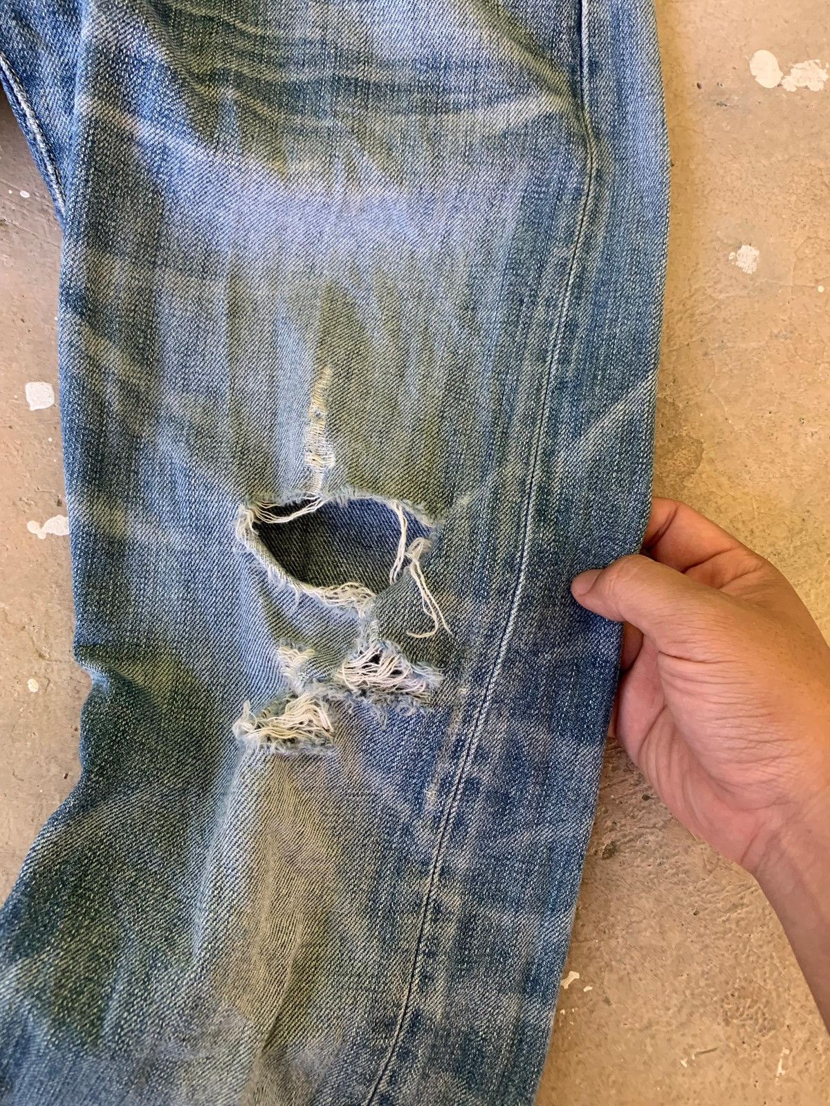 BEAUTY&YOUTH Beauty & Youth United Arrows Distressed Cinch Denim Size US 30 / EU 46 - 4 Thumbnail