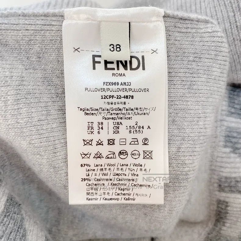 Fendi Fendi Gray knitted top Size XS / US 0-2 / IT 36-38 - 7 Thumbnail