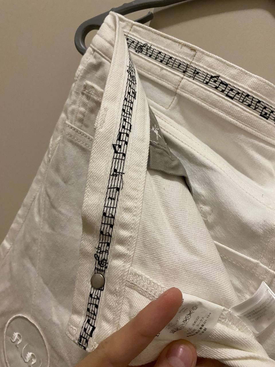 Number (N)ine × Playboy Number Nine x Playboy SS15 White Denim Jeans Very Rare Size US 32 / EU 48 - 11 Thumbnail