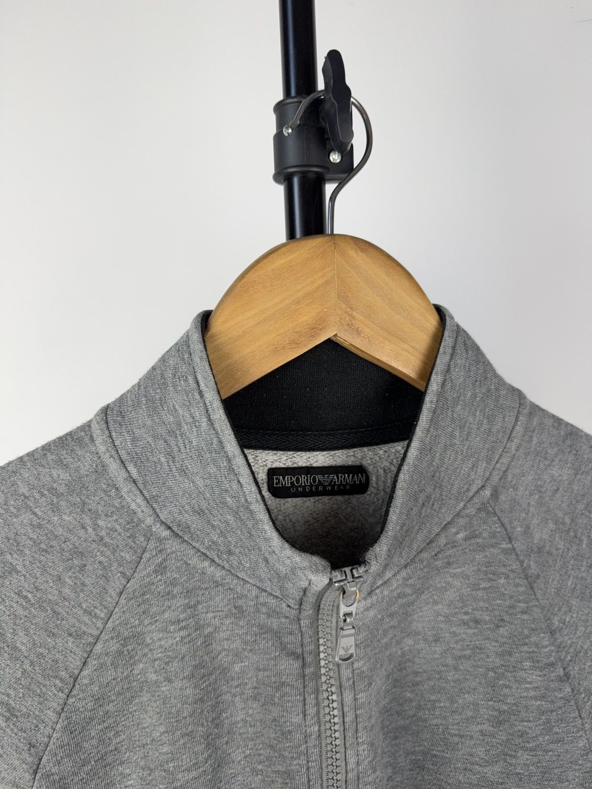 Emporio Armani 00s Designer Emporio Armani Zip Sweatshirt Grey Logo Basic Size US S / EU 44-46 / 1 - 5 Thumbnail