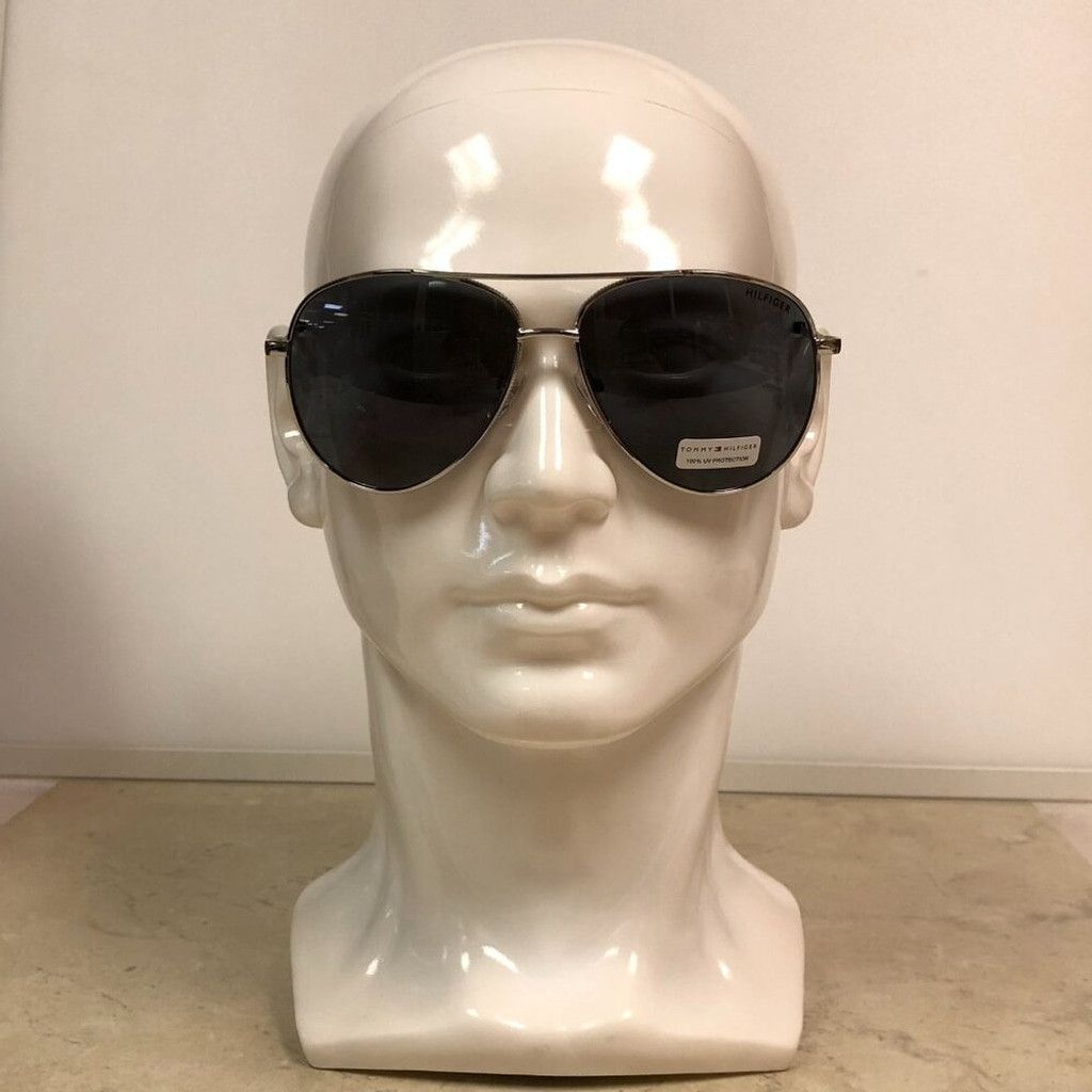 Tommy Hilfiger Tommy Hilfiger Silver Framed Aviator Sunglasses Size ONE SIZE - 4 Thumbnail
