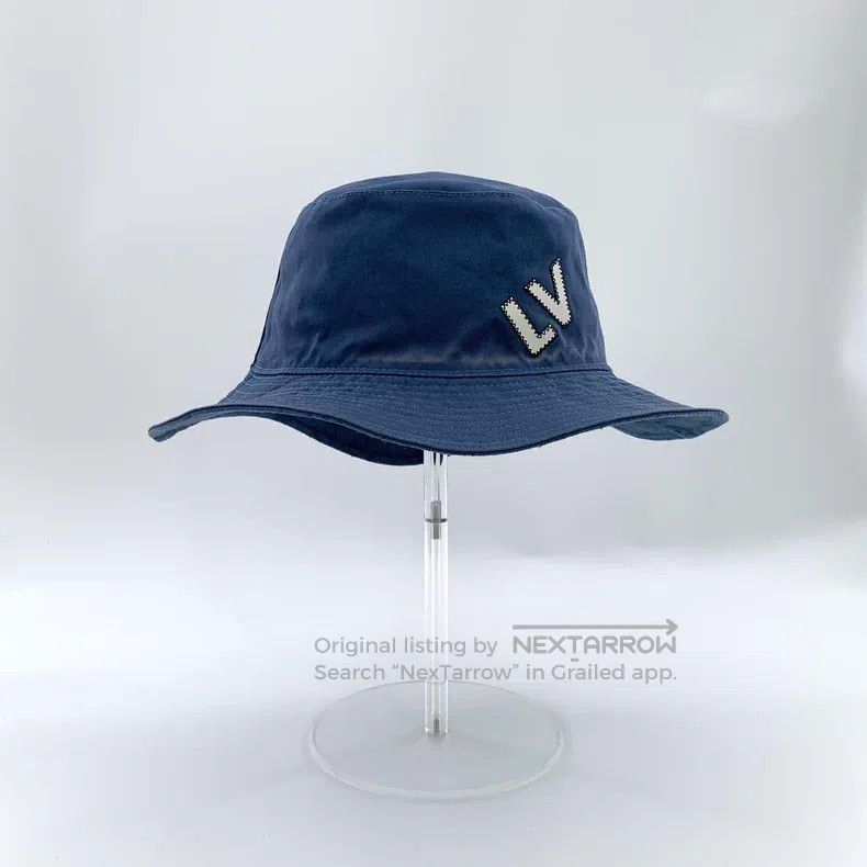 Louis Vuitton Louis Vuitton Blue logo dark print full-print cotton casua Size ONE SIZE - 5 Thumbnail