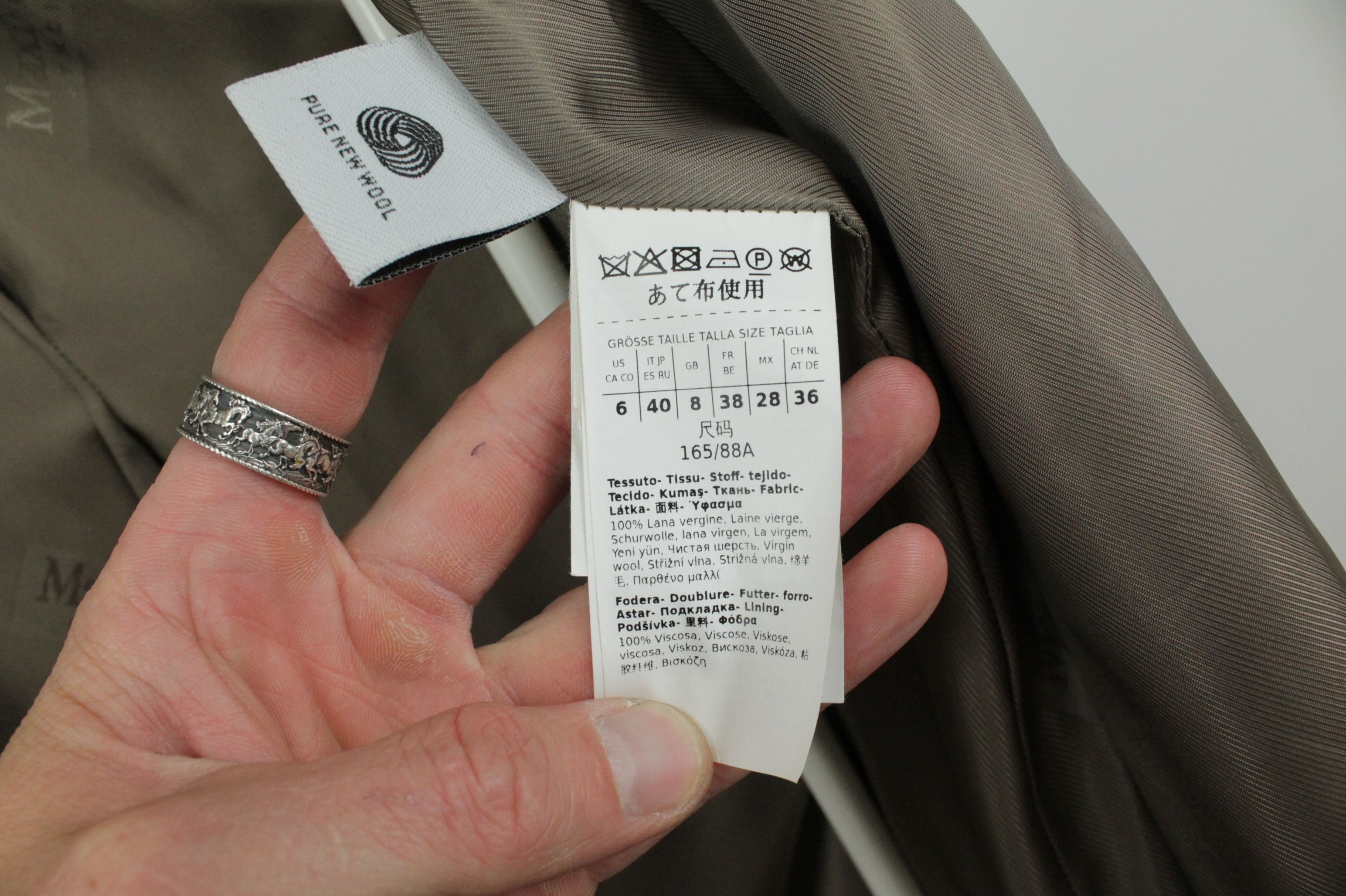 Max Mara Max Mara Studio Cielo Wool Coat Size M / US 6-8 / IT 42-44 - 16 Thumbnail