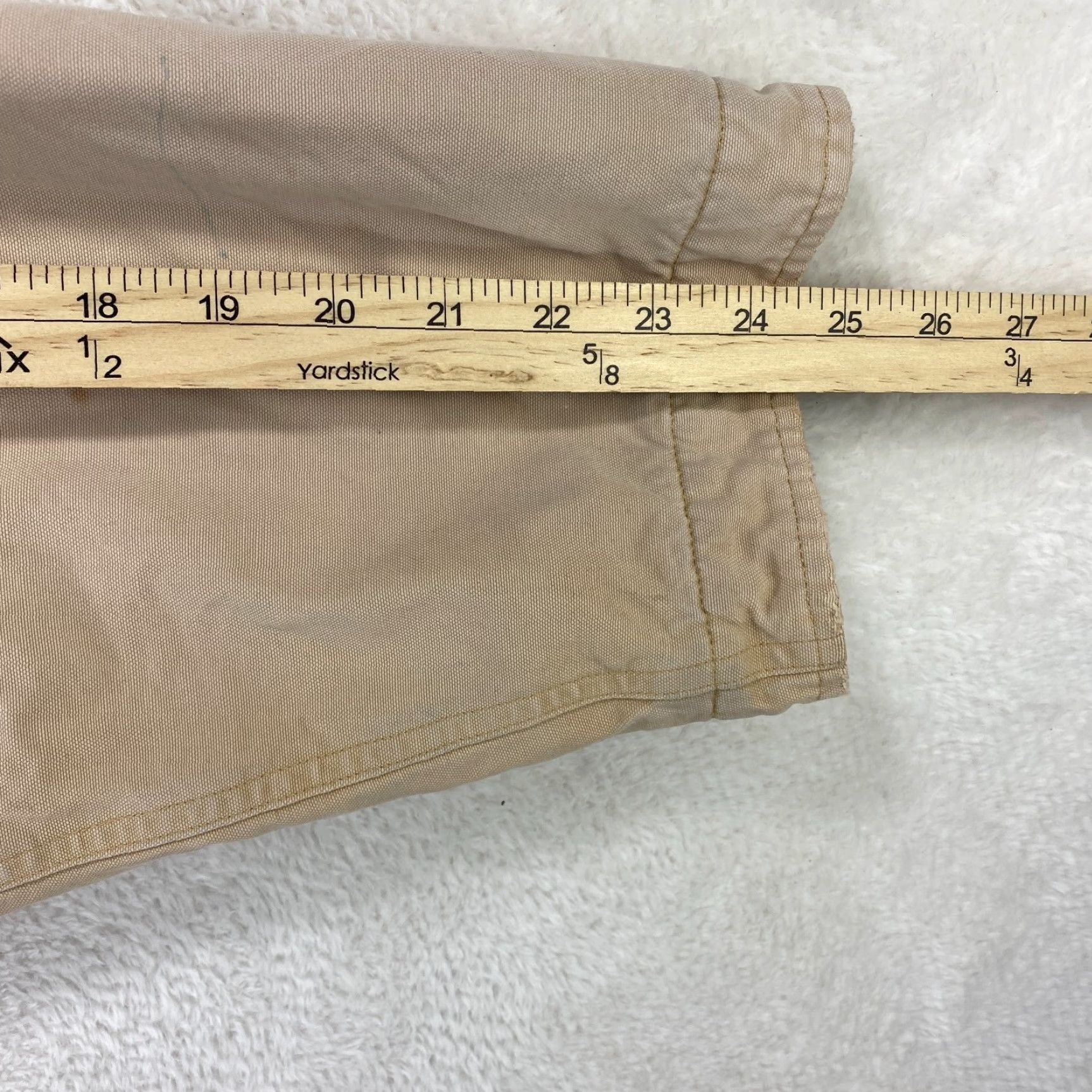 Polo Ralph Lauren VINTAGE Polo Ralph Lauren Jacket Chore Coat Canvas Tan XL Mens 90s - Corduroy Collar - Pockets - Lined - Canvas Cotton - Brown Tan - Vintage VTG 90s Size US XL / EU 56 / 4 - 7 Thumbnail
