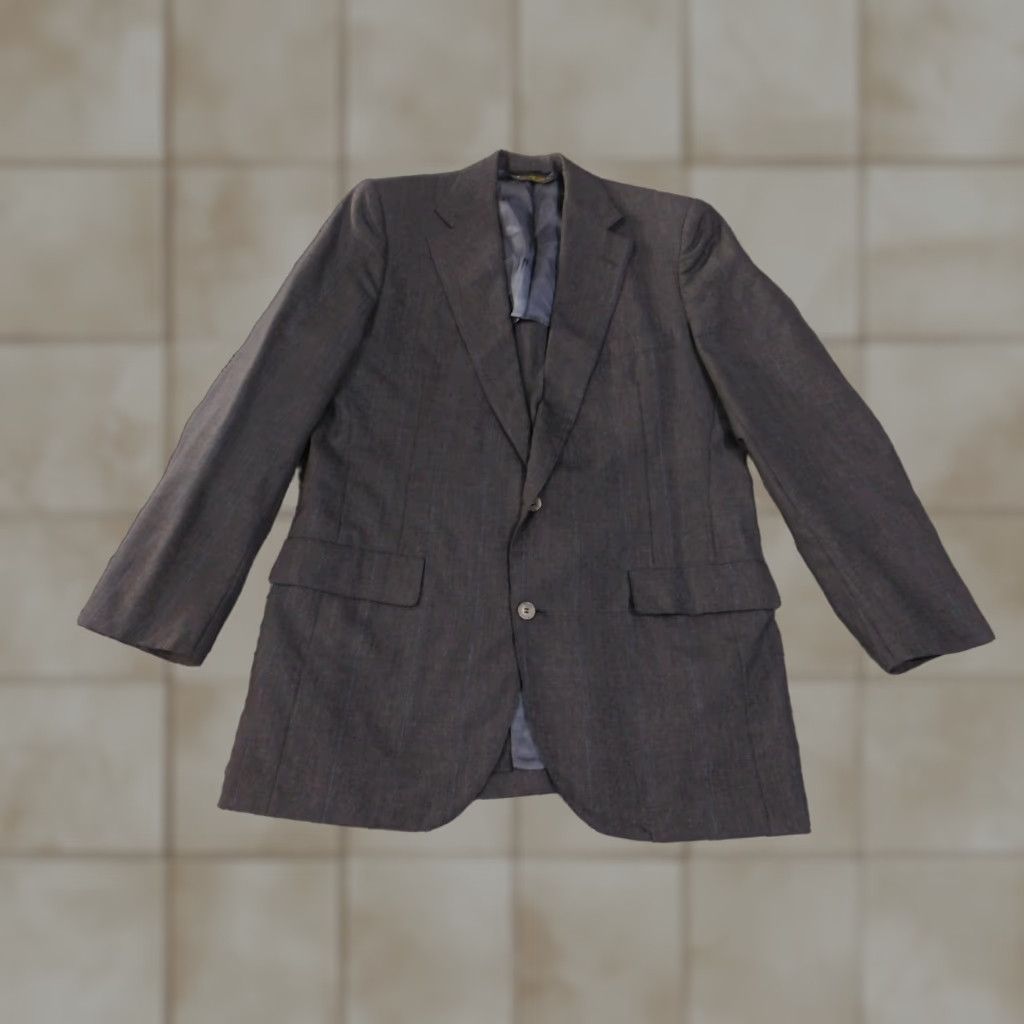 Brooks Brothers Brooks Brothers Blazer Mens 42 Long Gray Wool Lined Pinstripe 2 Piece Made in USA Size 42R - 1 Thumbnail