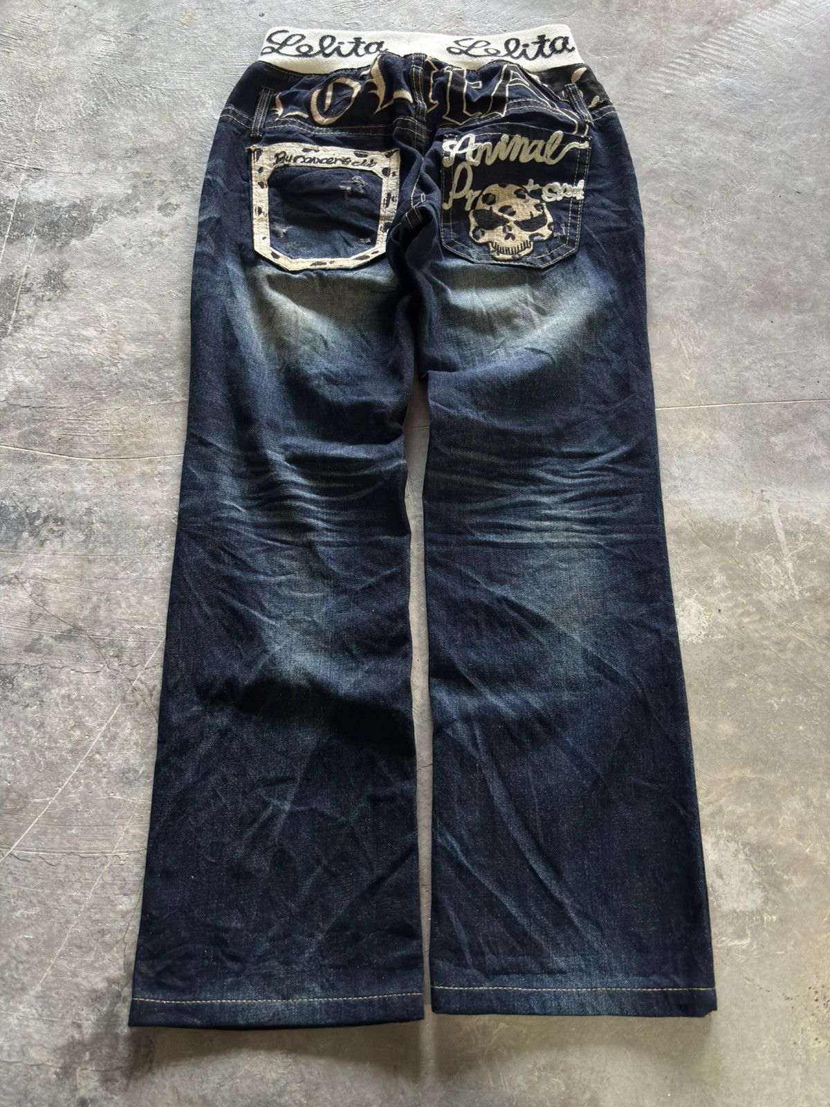 Japanese Brand LOLITA CONCERT CLUB elastic waist distressed yoshitomo nara Size US 29 - 11 Thumbnail
