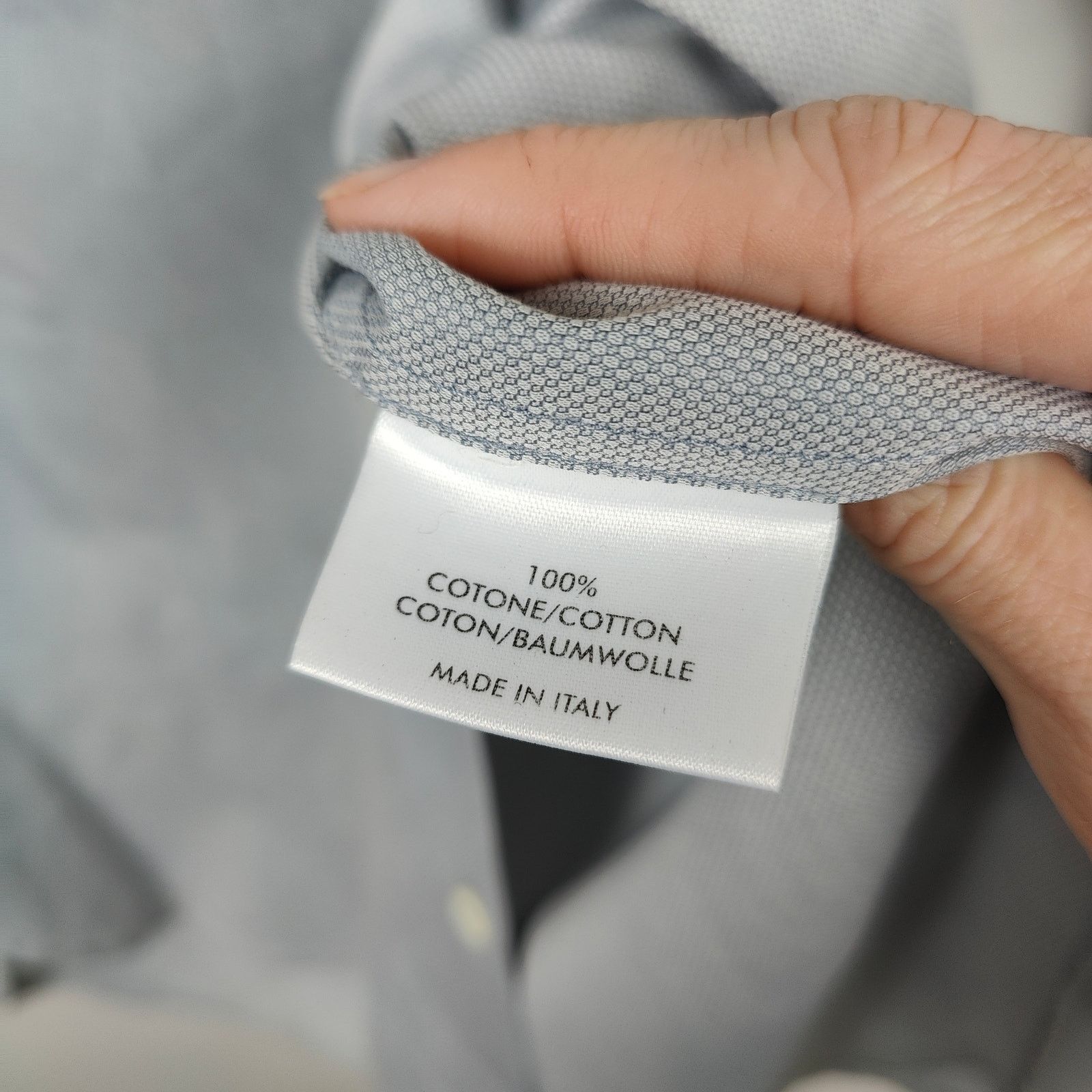 Yves Saint Laurent Yves Saint Laurent Dress Shirt Mens 40 15 3/4 Gray Brushed Size US M / EU 48-50 / 2 - 7 Thumbnail