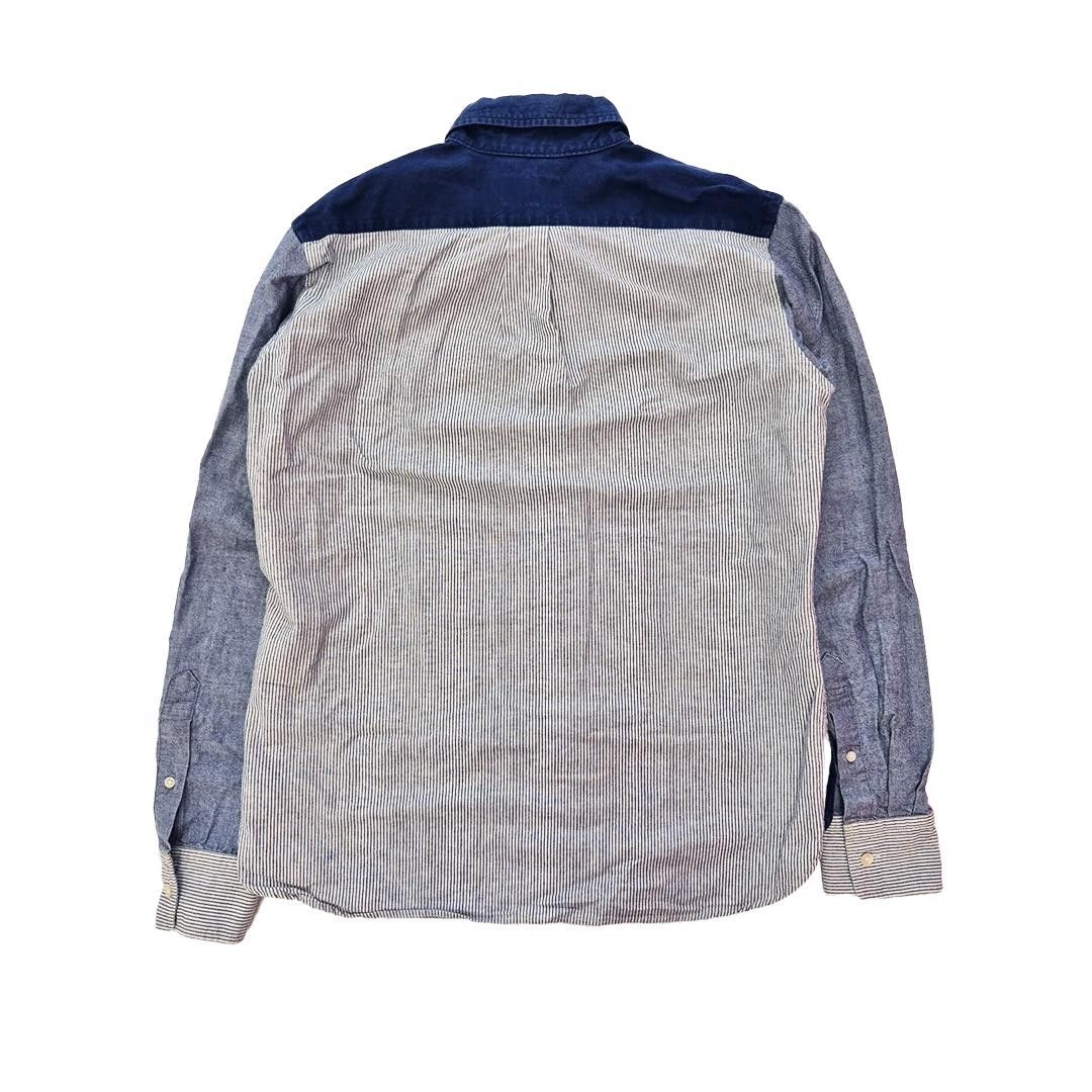 Bape BAPE Vintage Patchwork Blue Long Sleeve Shirt (M) Size US M / EU 48-50 / 2 - 2 Thumbnail