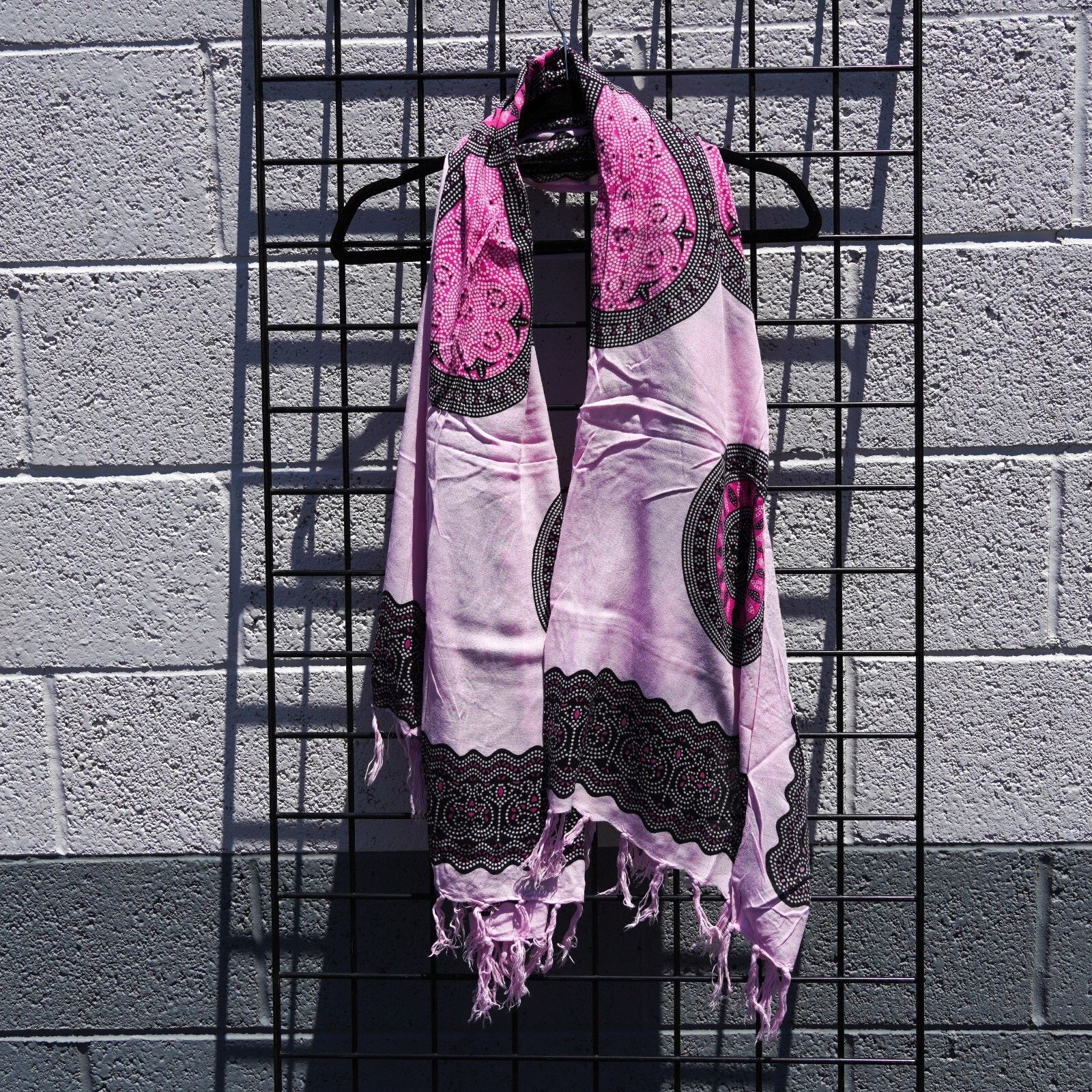 Other Pink Floral Mandala Pashmina Scarf Shawl Scarve Sarong 60x39 Size ONE SIZE - 1 Thumbnail