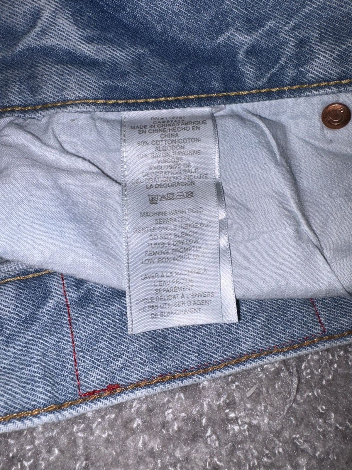 True Religion Billy Distressed Patch Bootcut Jeans Size 31 Size US 31 - 5 Thumbnail