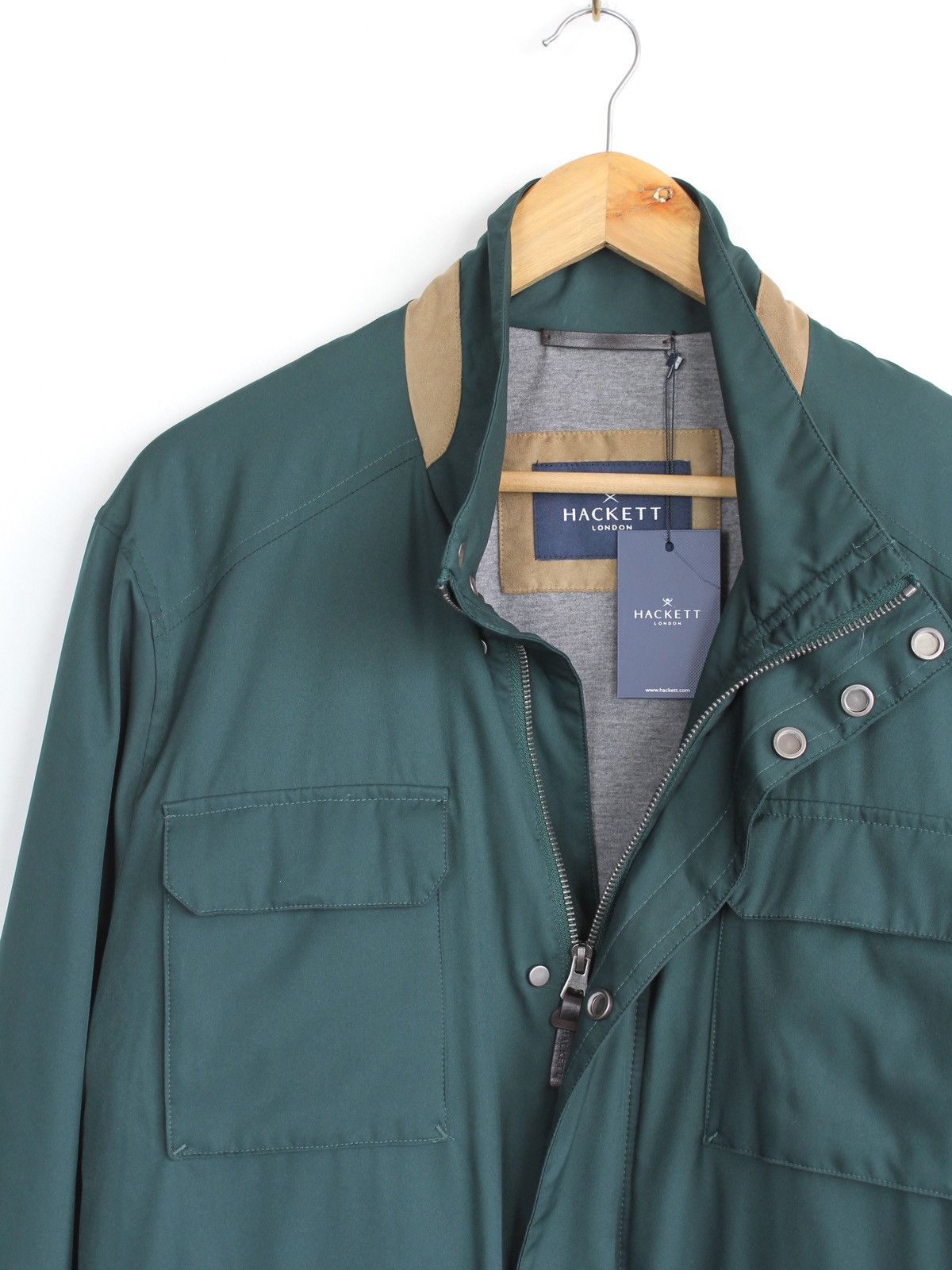 Hackett Hackett £450 Lightweight Green Waterproof Jacket Size US L / EU 52-54 / 3 - 2 Thumbnail