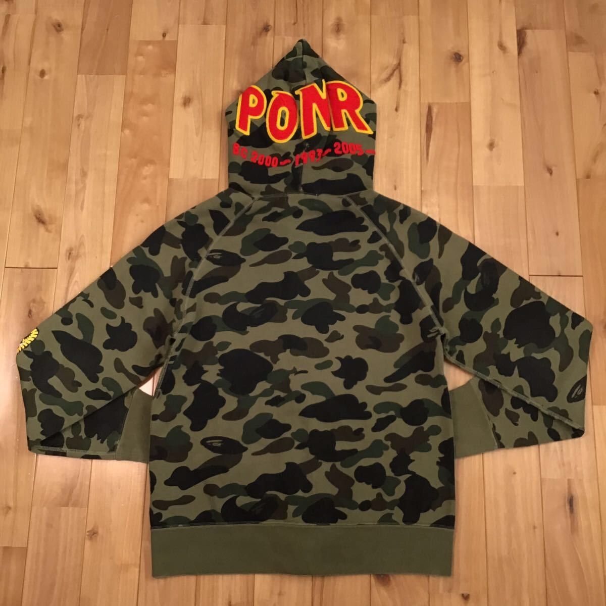 Bape BAPE 1st camo green shark full zip hoodie a bathing ape Size US M / EU 48-50 / 2 - 2 Thumbnail