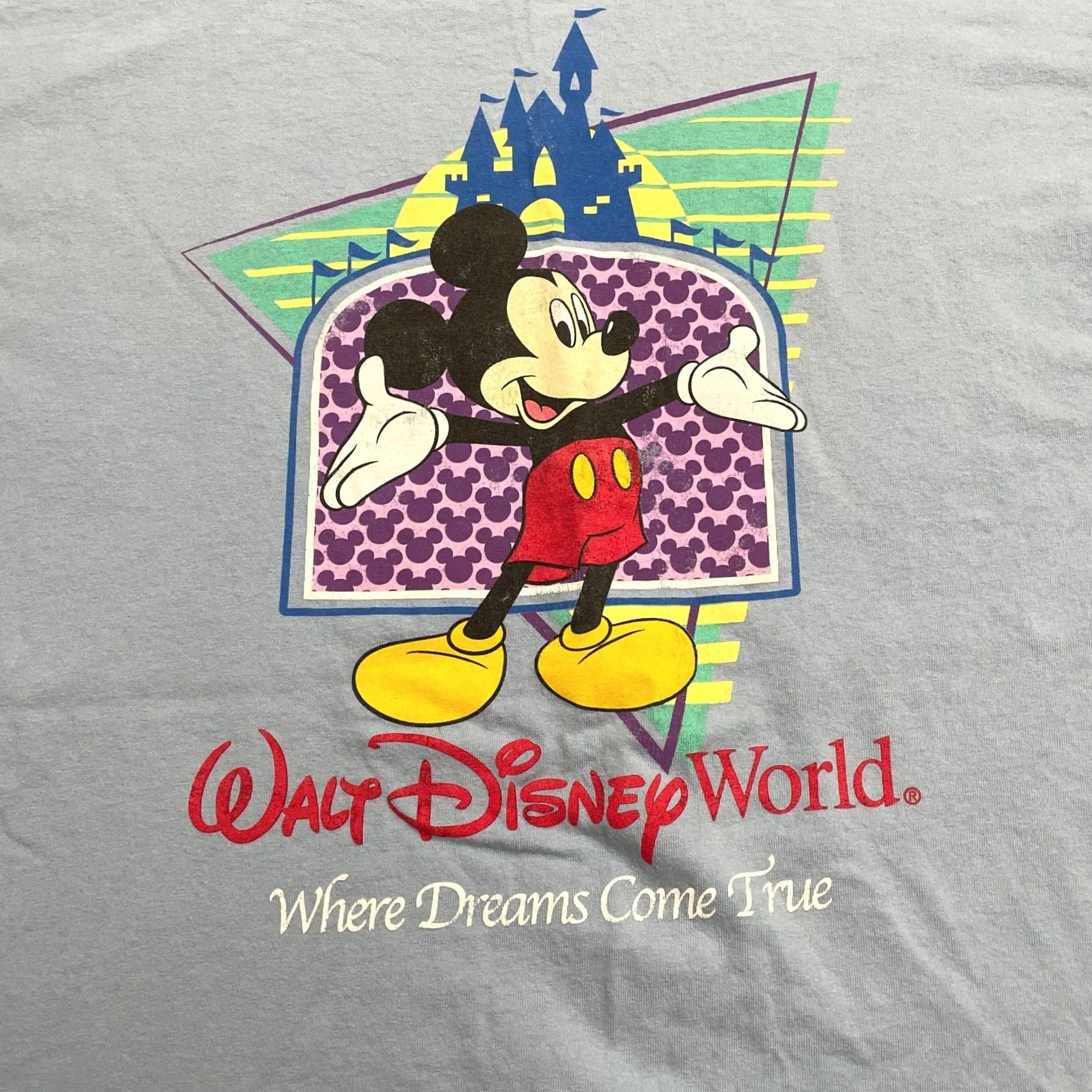 Disney Vintage Disney Mickey Mouse T-Shirt XL Blue Y2K Graphic Crew Cotton Tee Mens Size US XL / EU 56 / 4 - 3 Thumbnail