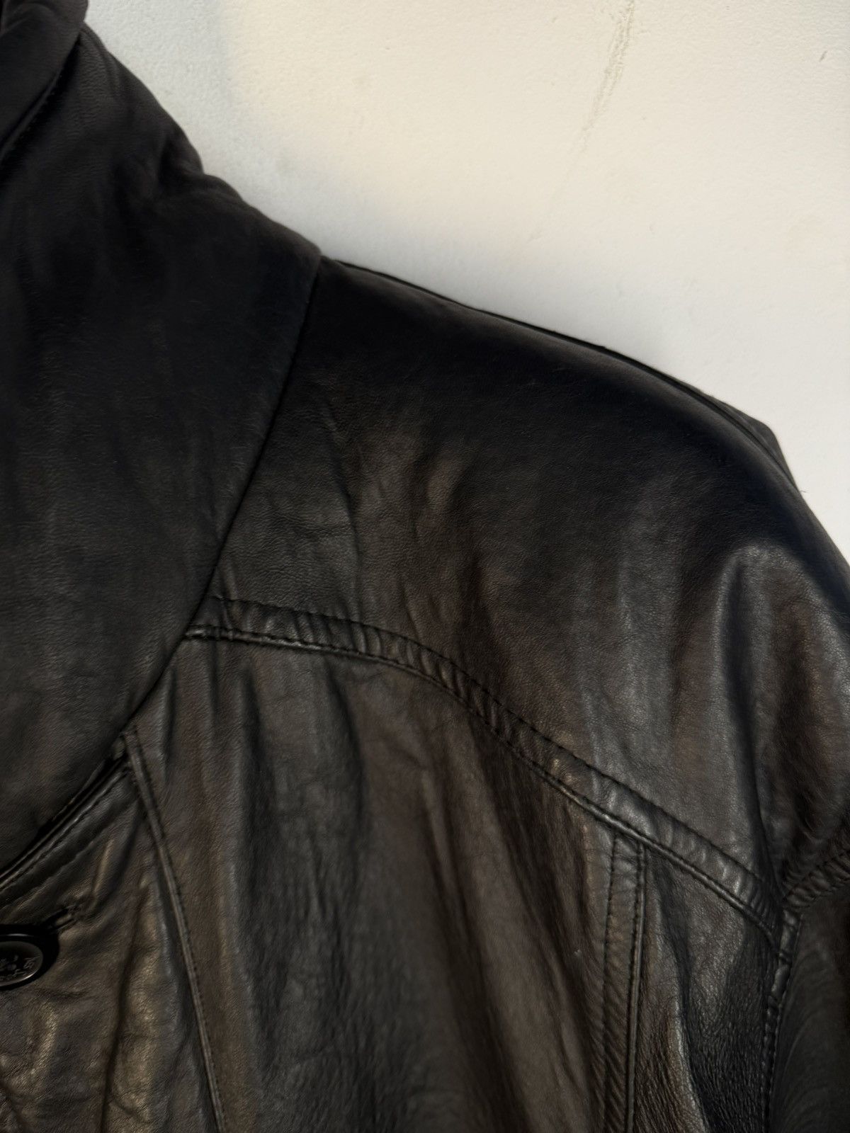 Yves Saint Laurent 90s YSL Leather Jacket Black Soft Vintage Rare Bomber Size US M / EU 48-50 / 2 - 16 Thumbnail