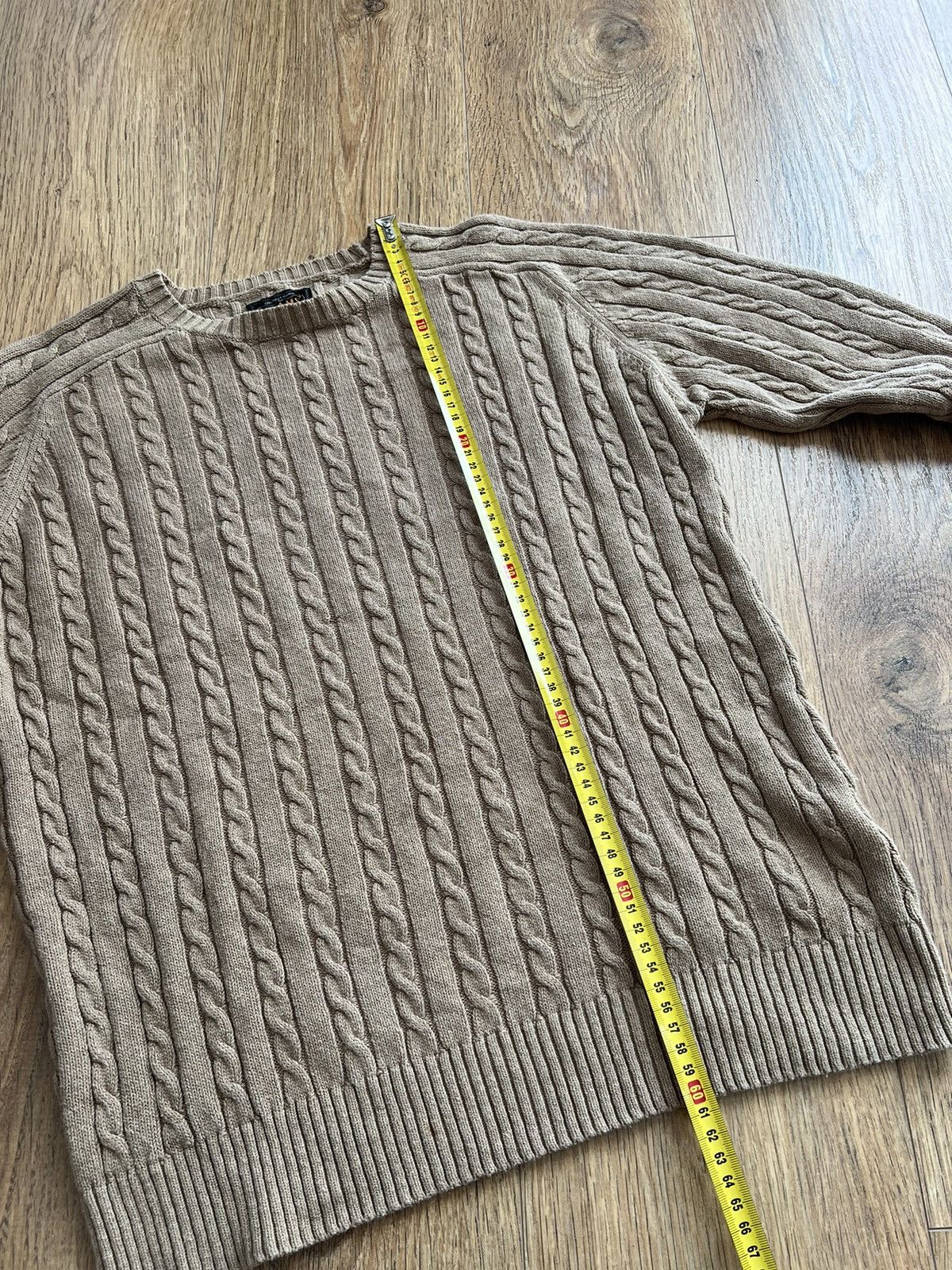 Beams Plus BEAMS PLUS Crew Cable Cotton Linen sweater old money style Size US M / EU 48-50 / 2 - 7 Thumbnail