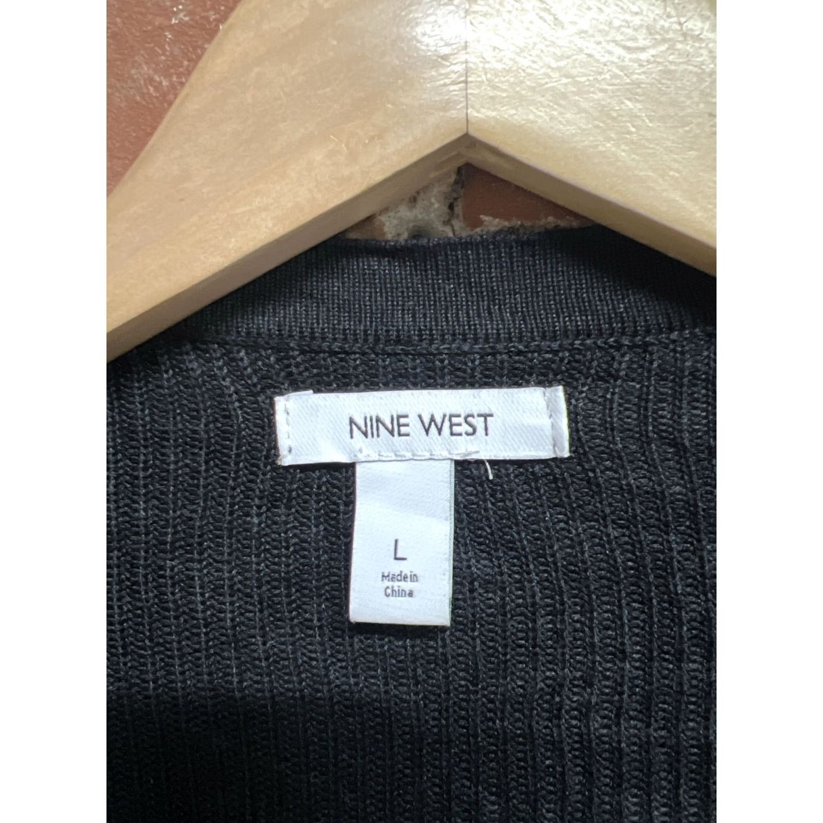 Nine West VINTAGE Nine West Cardigan Womens Blue Open Front Long Sleeve Size L Size L / US 10 / IT 46 - 3 Thumbnail