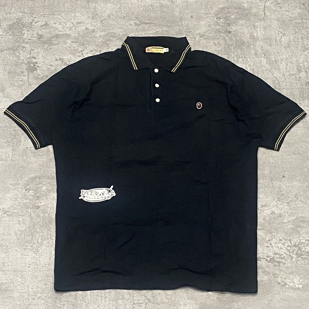 Bape Bape One Point OG Polo Black Size US XL / EU 56 / 4 - 1 Thumbnail