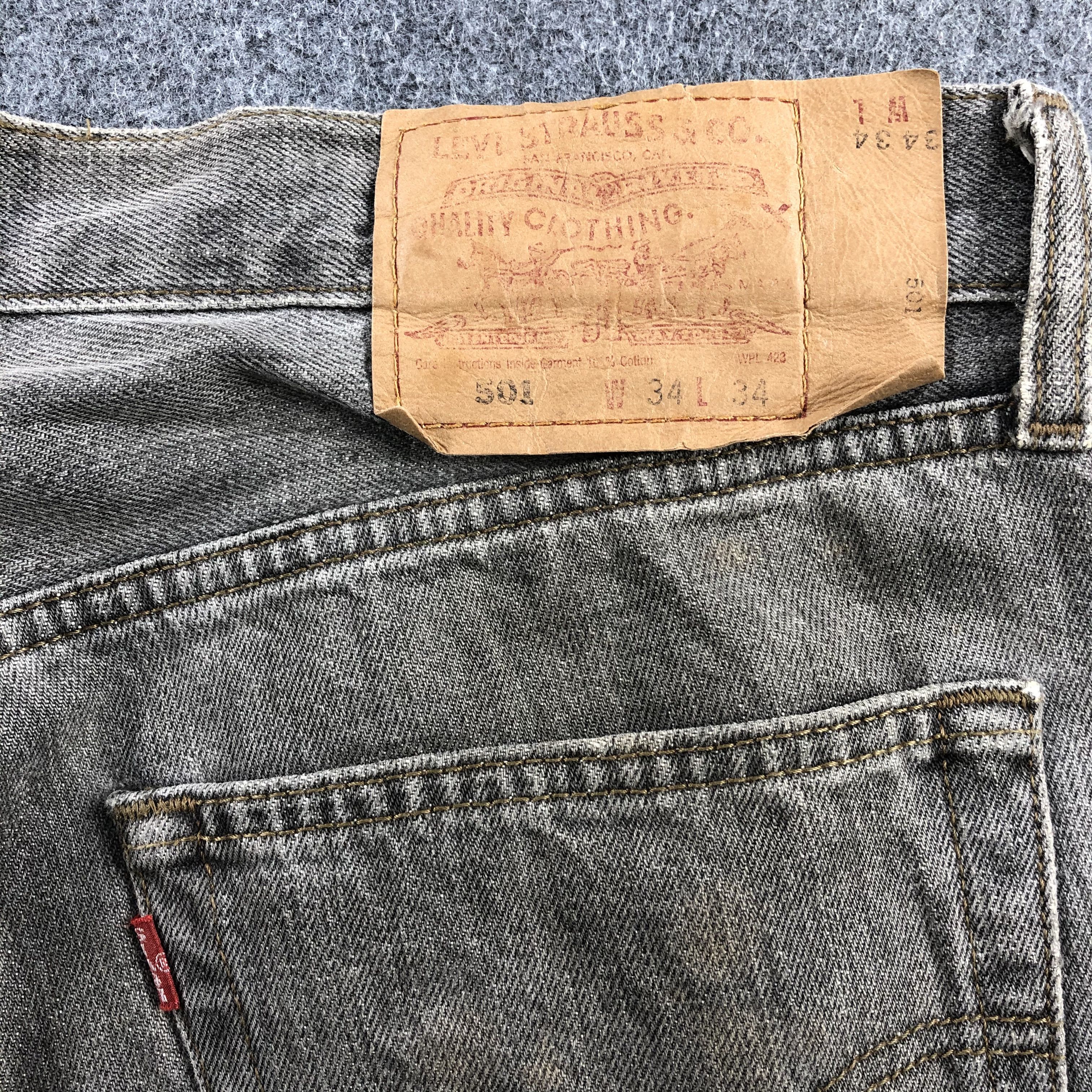 Levi's × Vintage Vintage 90s Earth Tone Levis 501 Jeans-JM917 Size US 34 / EU 50 - 6 Thumbnail