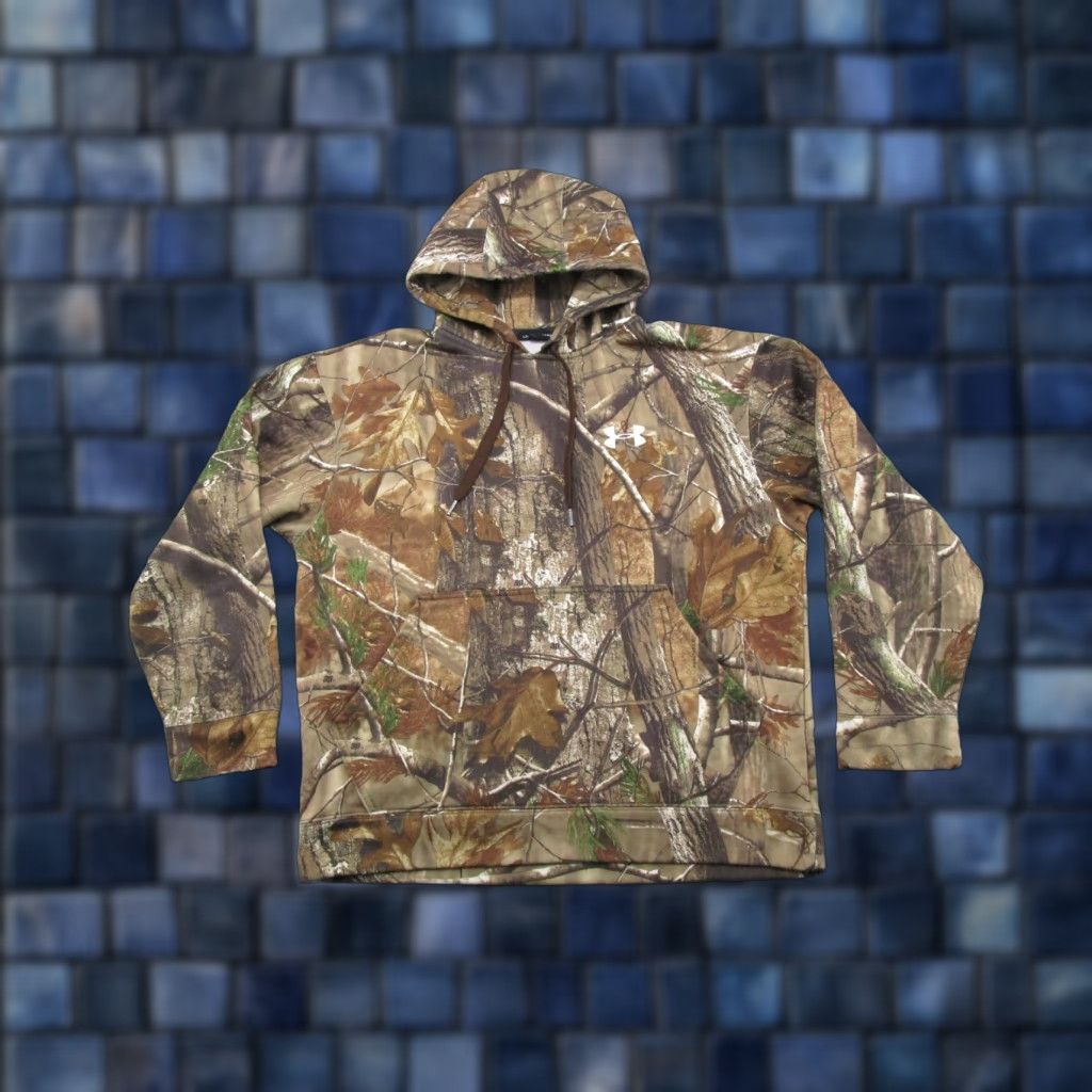 Under Armour Under Armour Hoodie Mens Size M Camouflage Pullover Sweatshirt All Seasons Hooded Hunting Sports Read Size US M / EU 48-50 / 2 - 1 Thumbnail