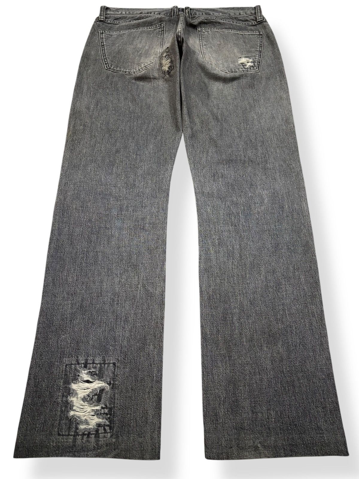 Japanese Brand Japanese Brand TMT Big Holiday Patchwork Distressed Jeans Size US 33 - 2 Thumbnail