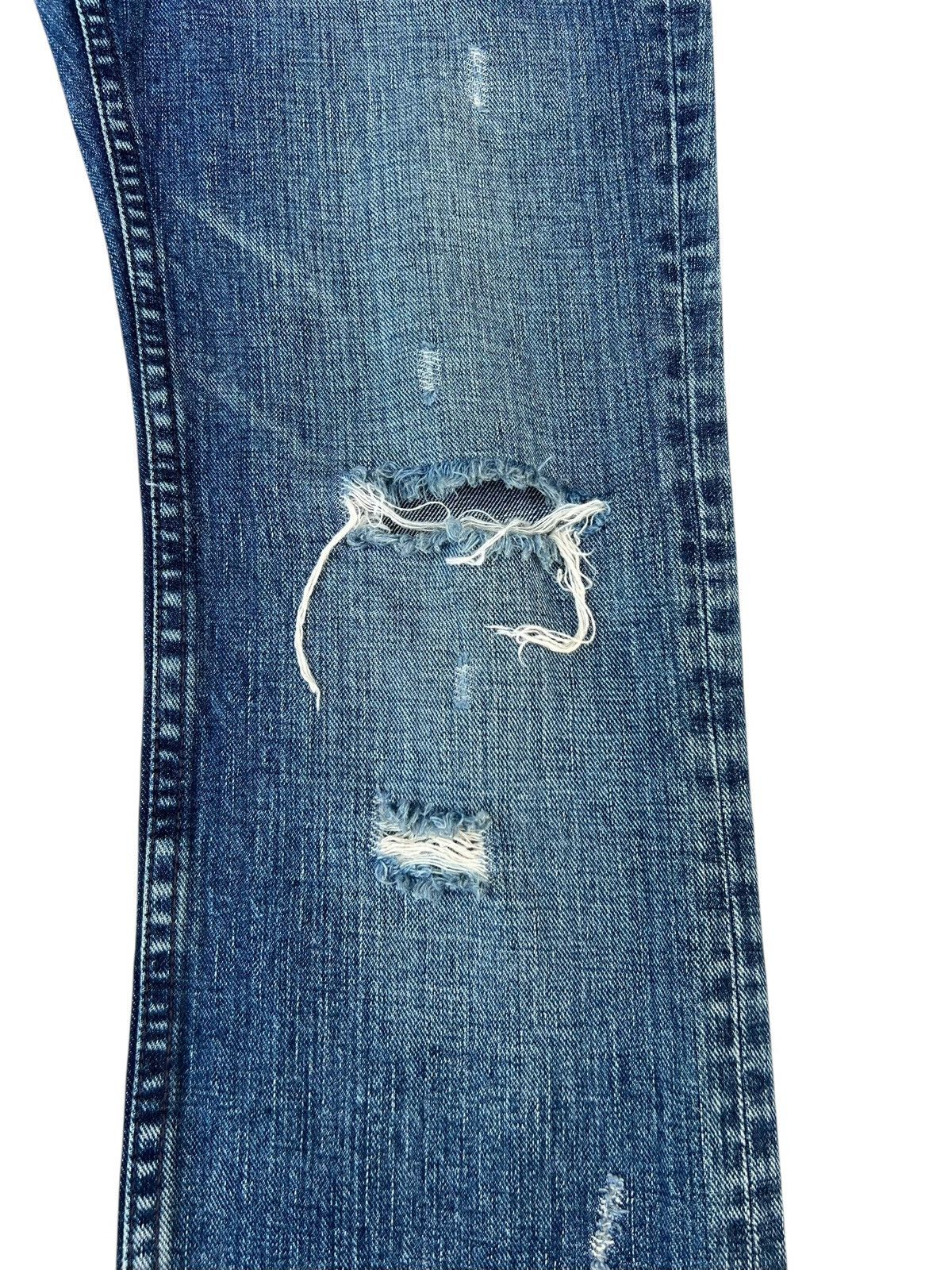 Vintage ABX. Japan Ripped Distressed Denim Studded Bootcut Jeans Size US 30 / EU 46 - 11 Thumbnail