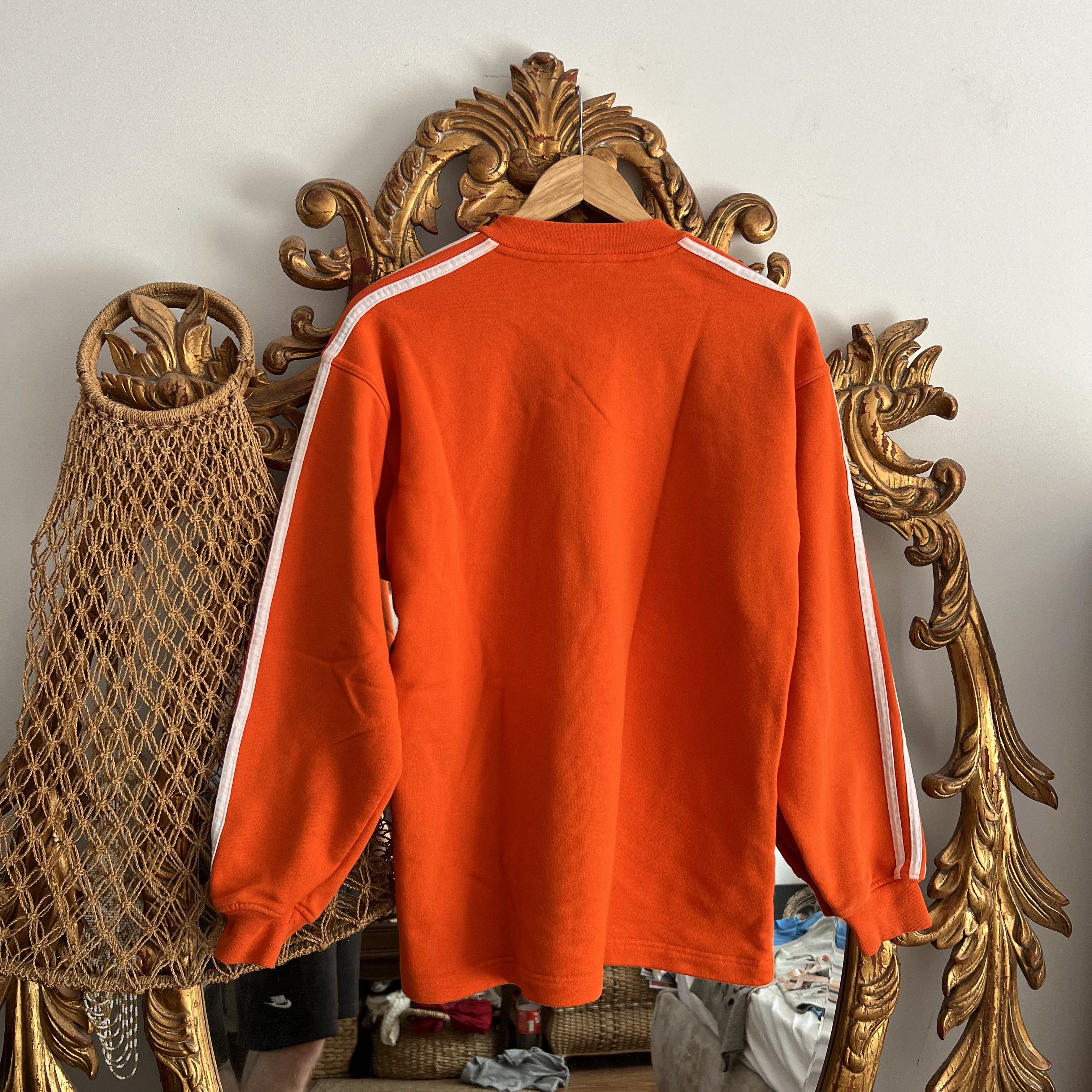 Adidas Womens Adidas sweatshirt Orange vintage streetwear y2k Size US M / EU 48-50 / 2 - 2 Thumbnail