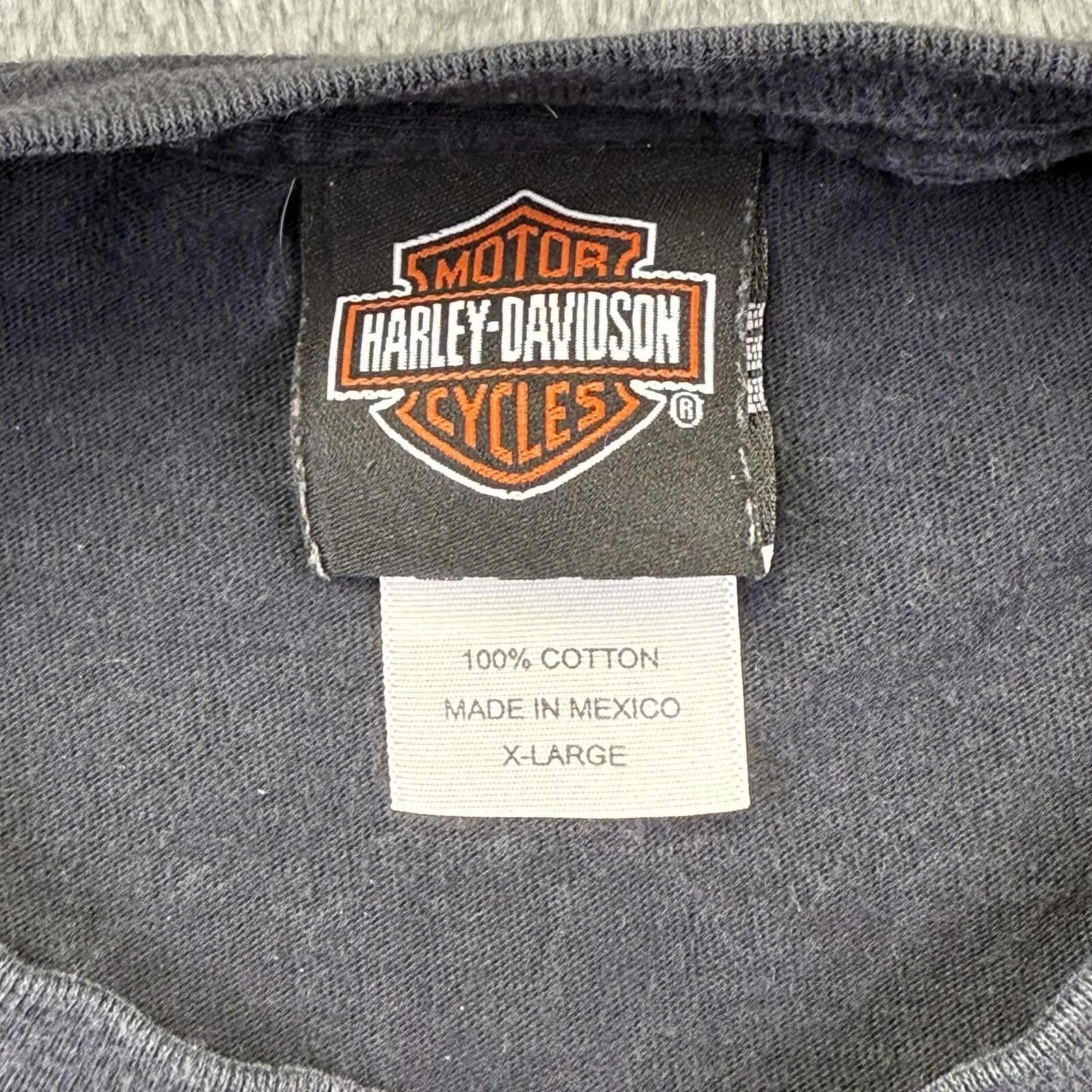 Harley Davidson Harley Davidson Men's -Large Black Short Sleeve Graphic Size US XL / EU 56 / 4 - 2 Thumbnail