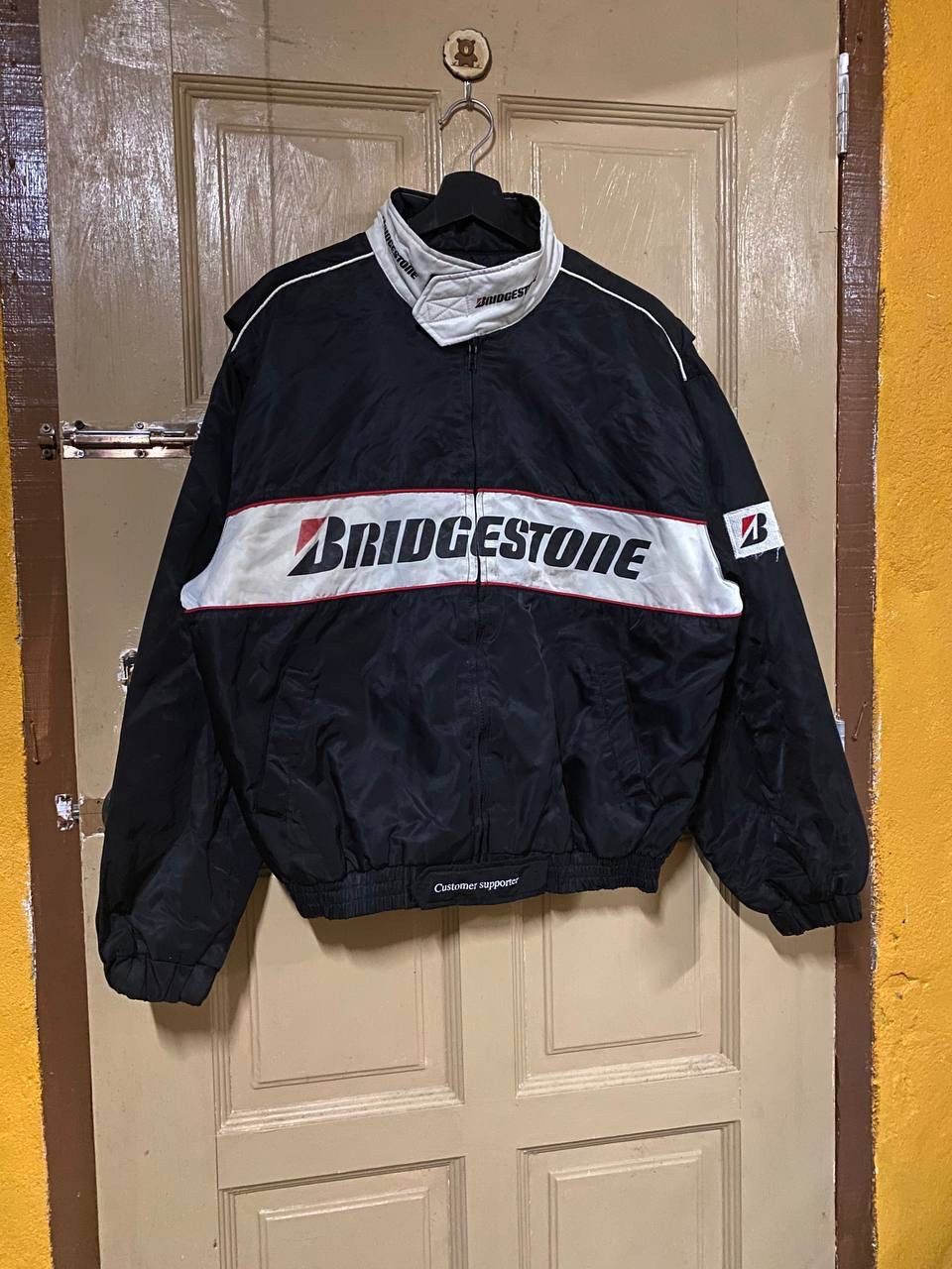 Vintage Vintage 90s Bridgestone Racing Bomber Jacket Size US L / EU 52-54 / 3 - 6 Thumbnail