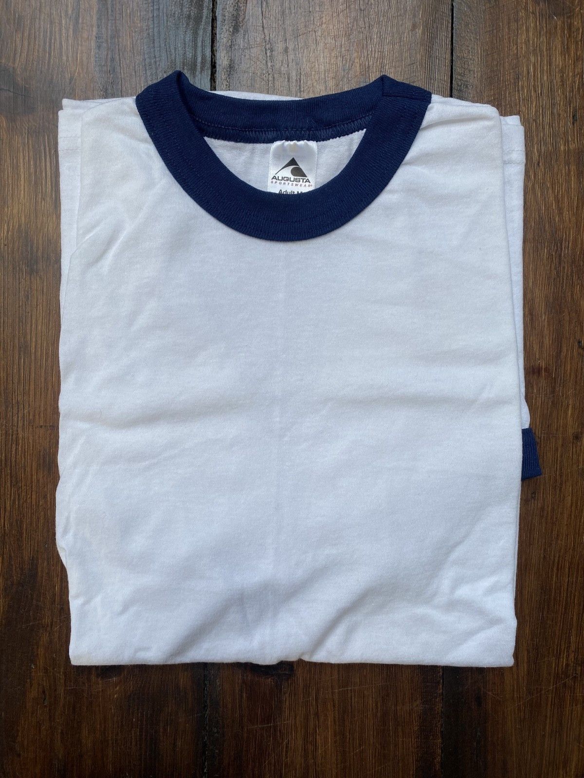 Augusta Sportswear LOT 7 50/50 Jersey Knit Ringer T-Shirts #710 Size US M / EU 48-50 / 2 - 6 Thumbnail