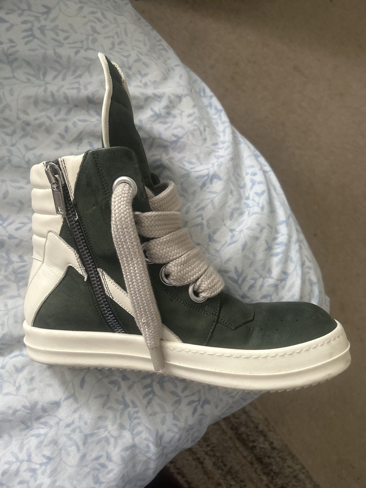 Rick Owens Geobasket moss green Size US 9 / EU 42 - 7 Thumbnail