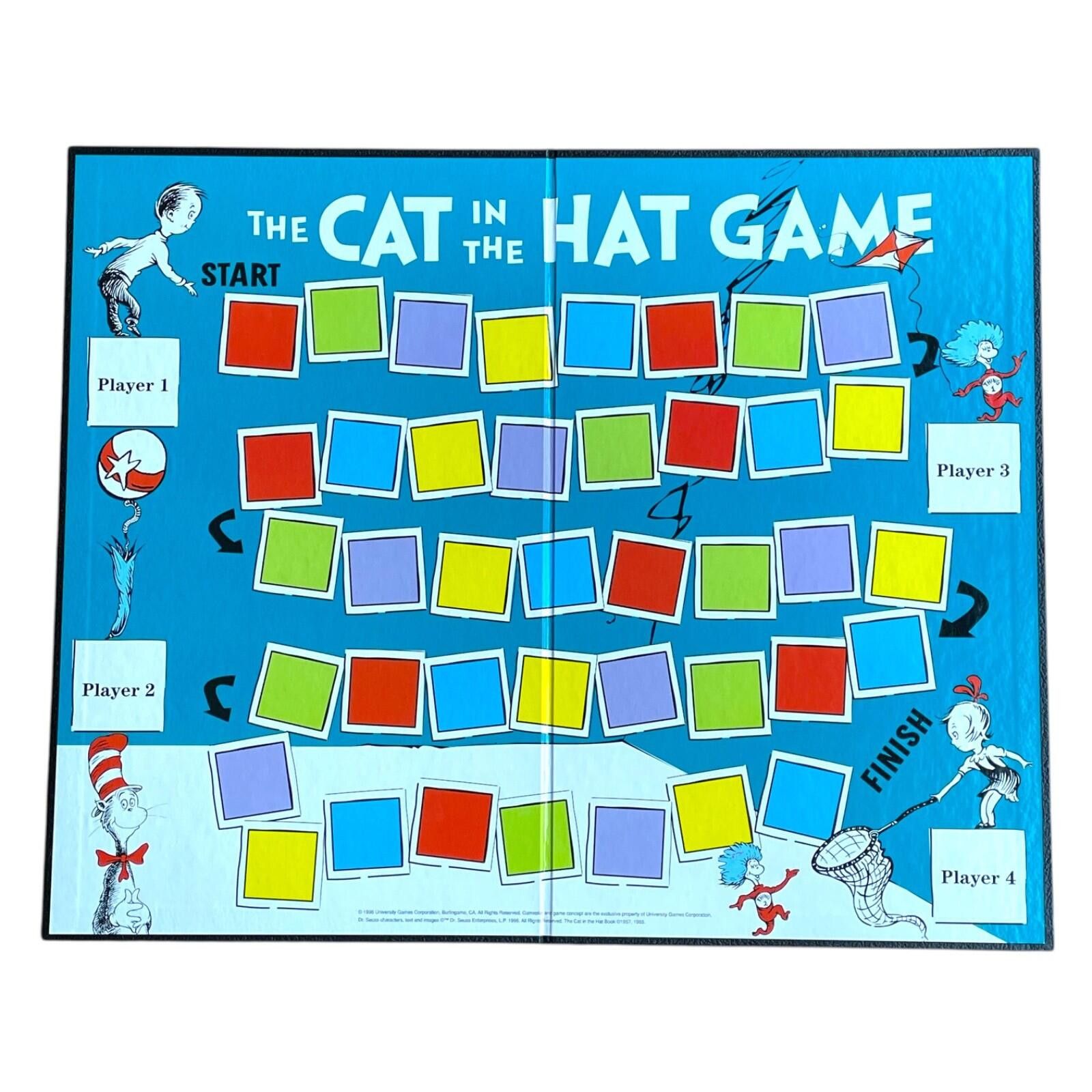 Other 1996 Cat in the Hat Board Game Dr Seuss 100% Complete CLEAN! Size ONE SIZE - 4 Thumbnail
