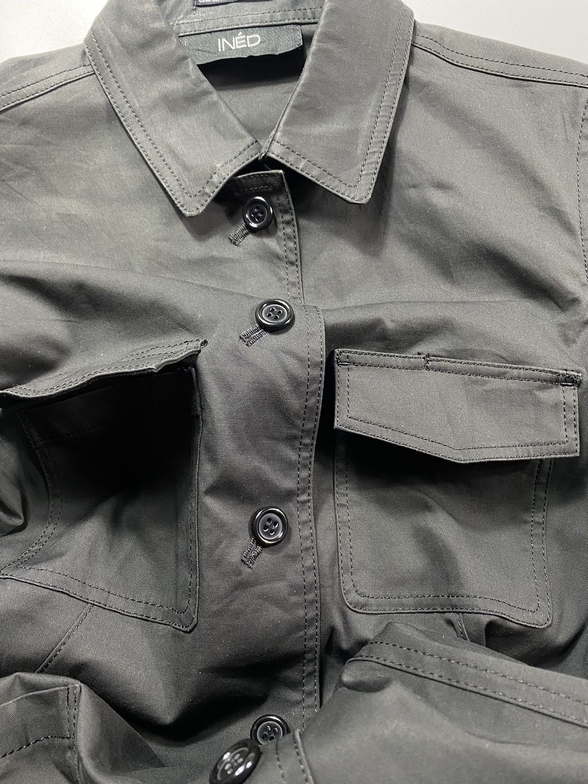 Japanese Brand × Yohji Yamamoto Ined Yohji Yamamoto- Button Down Utility Shirt Size S / US 4 / IT 40 - 11 Thumbnail