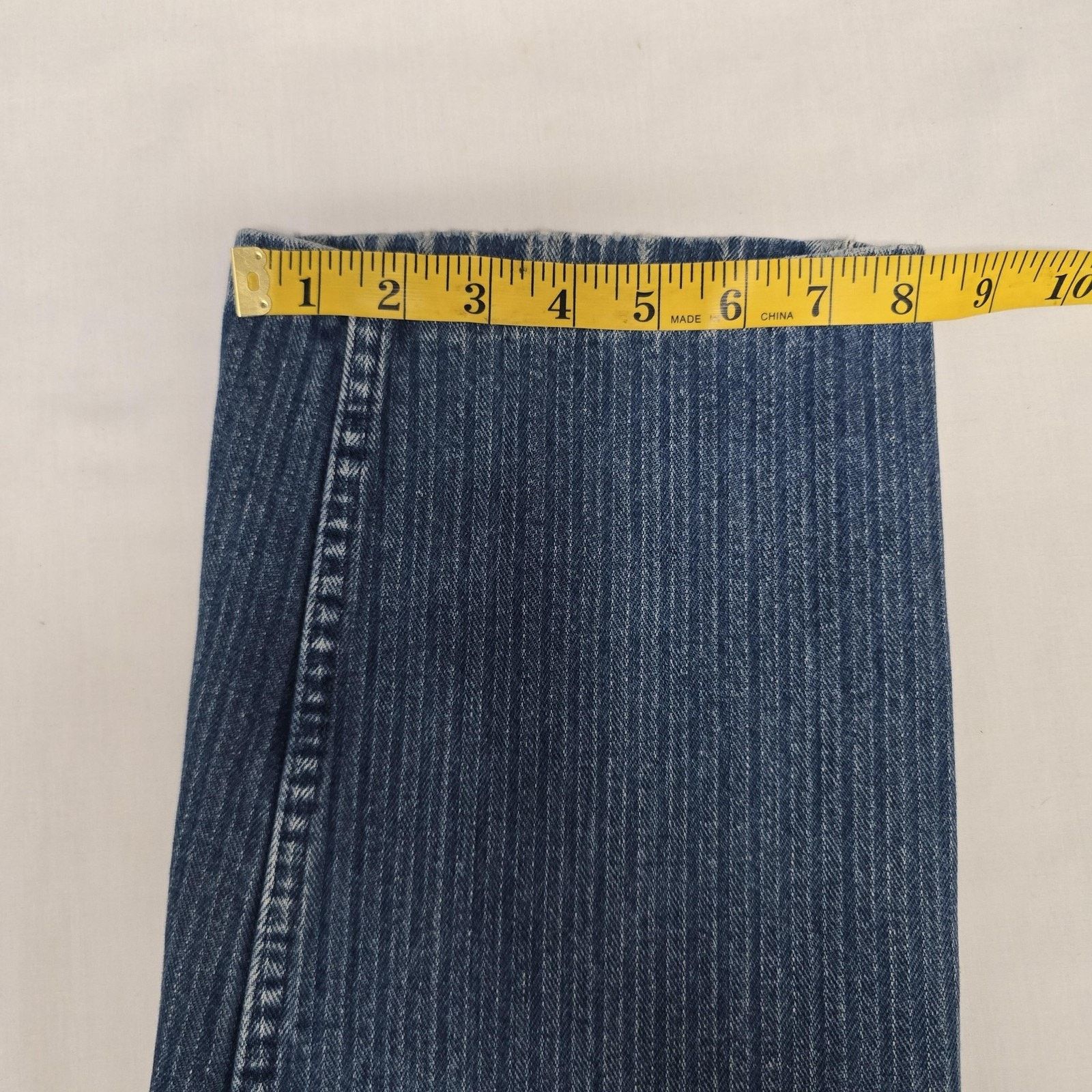 Levi's Vintage Levis Jeans 34x25 Blue Denim Straight Leg Pinstripe Size US 34 / EU 50 - 14 Thumbnail